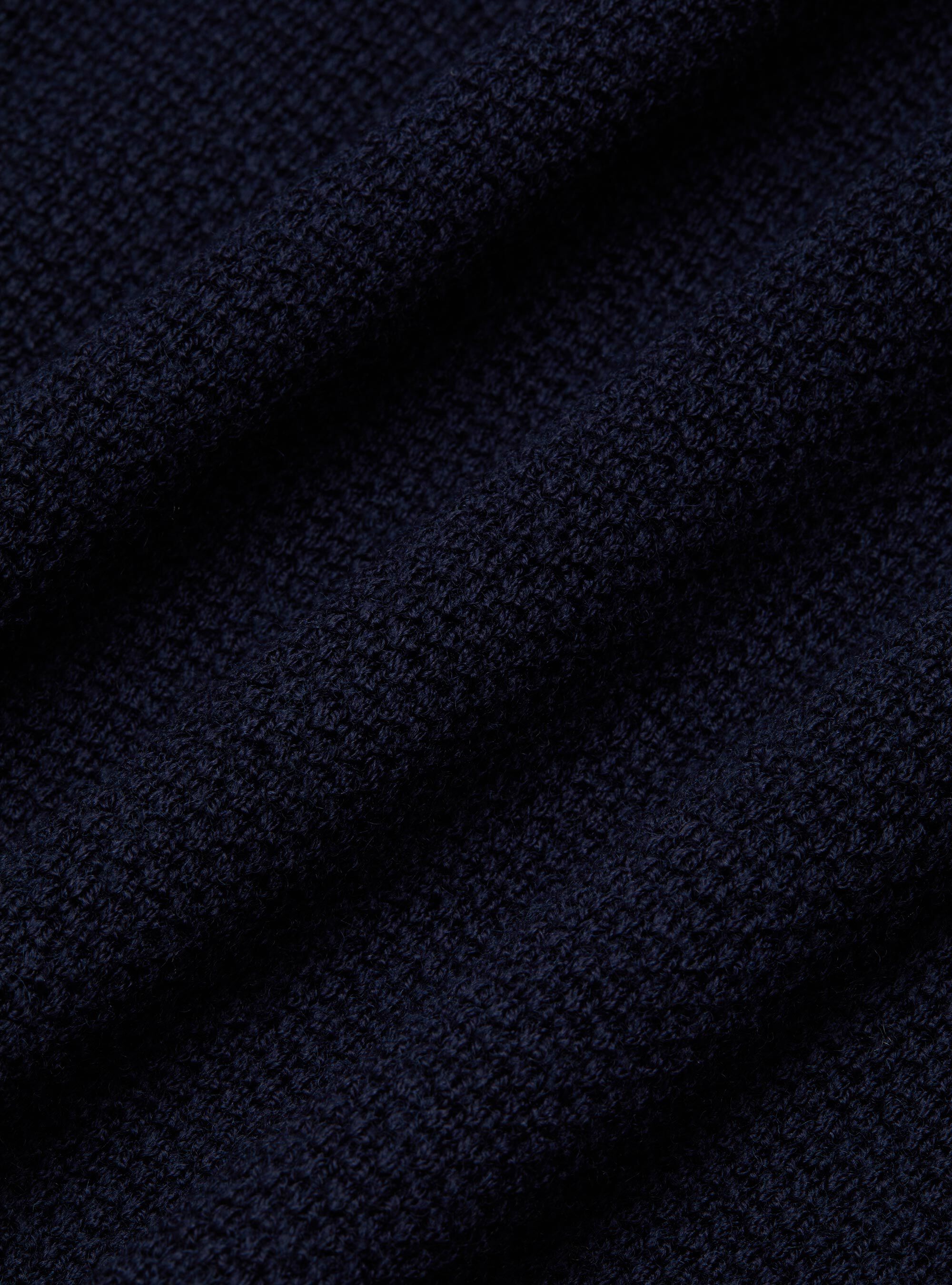 Double-breasted knitted blazer in pure wool