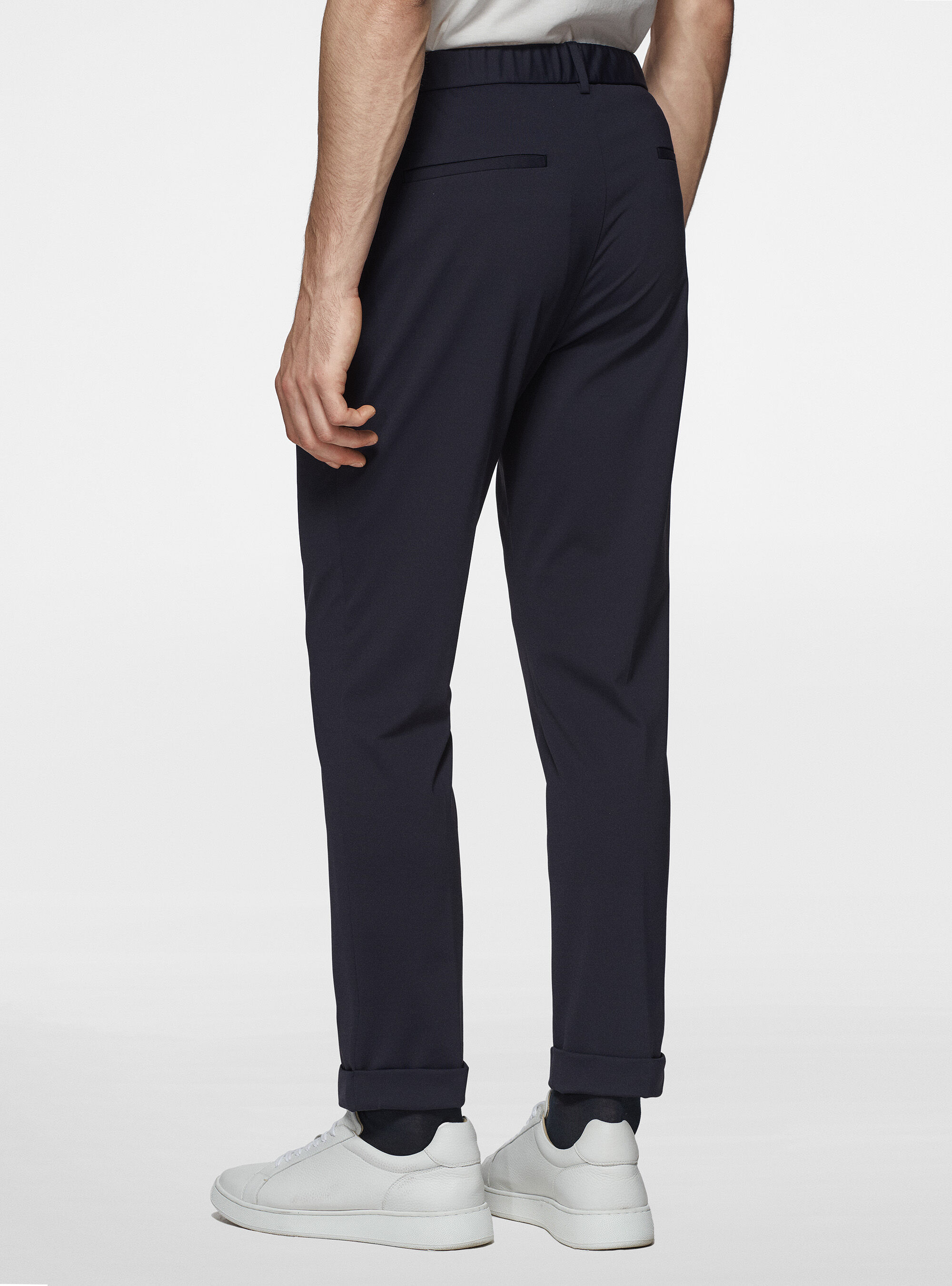 Pantal&oacute;n GT01 de nailon el&aacute;stico, AZUL MARINO