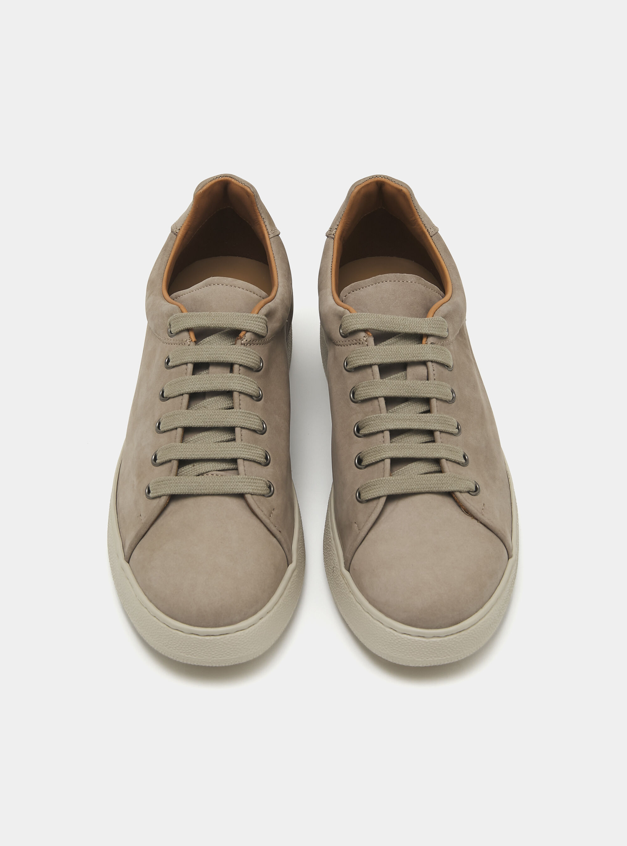 Sneakers in nabuk con suola ultralight, ECRU