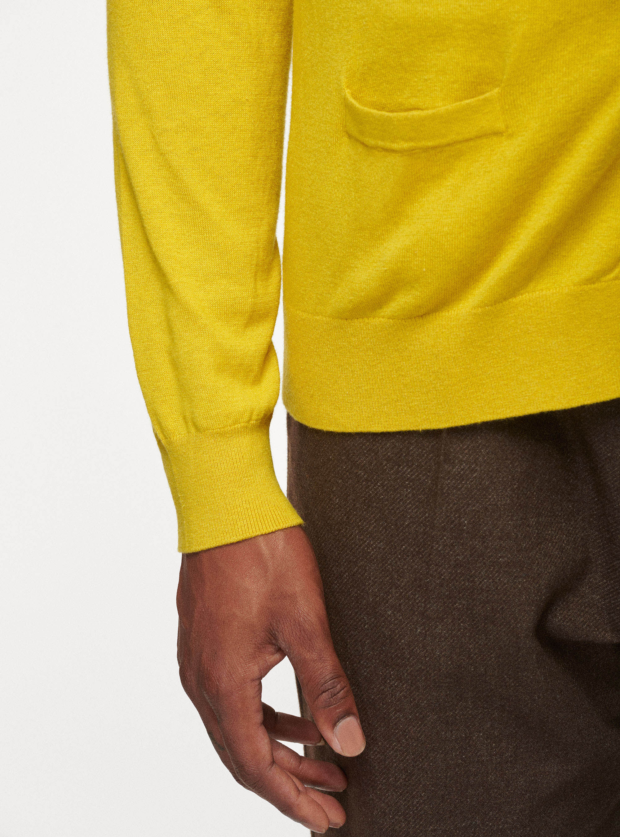 Silk and cashmere cotton cardigan, 0711C OCRA