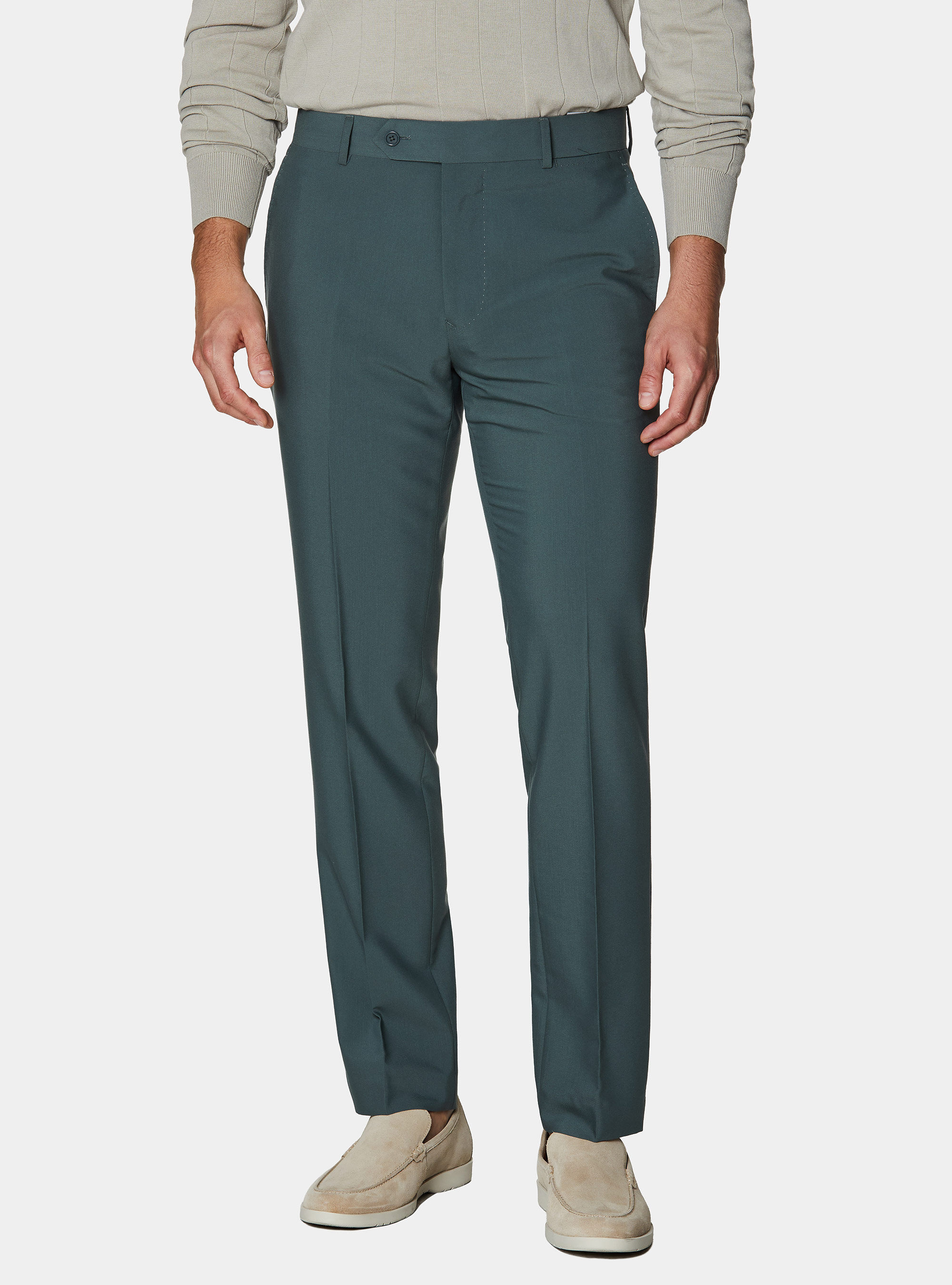 Slim-fit suit trousers