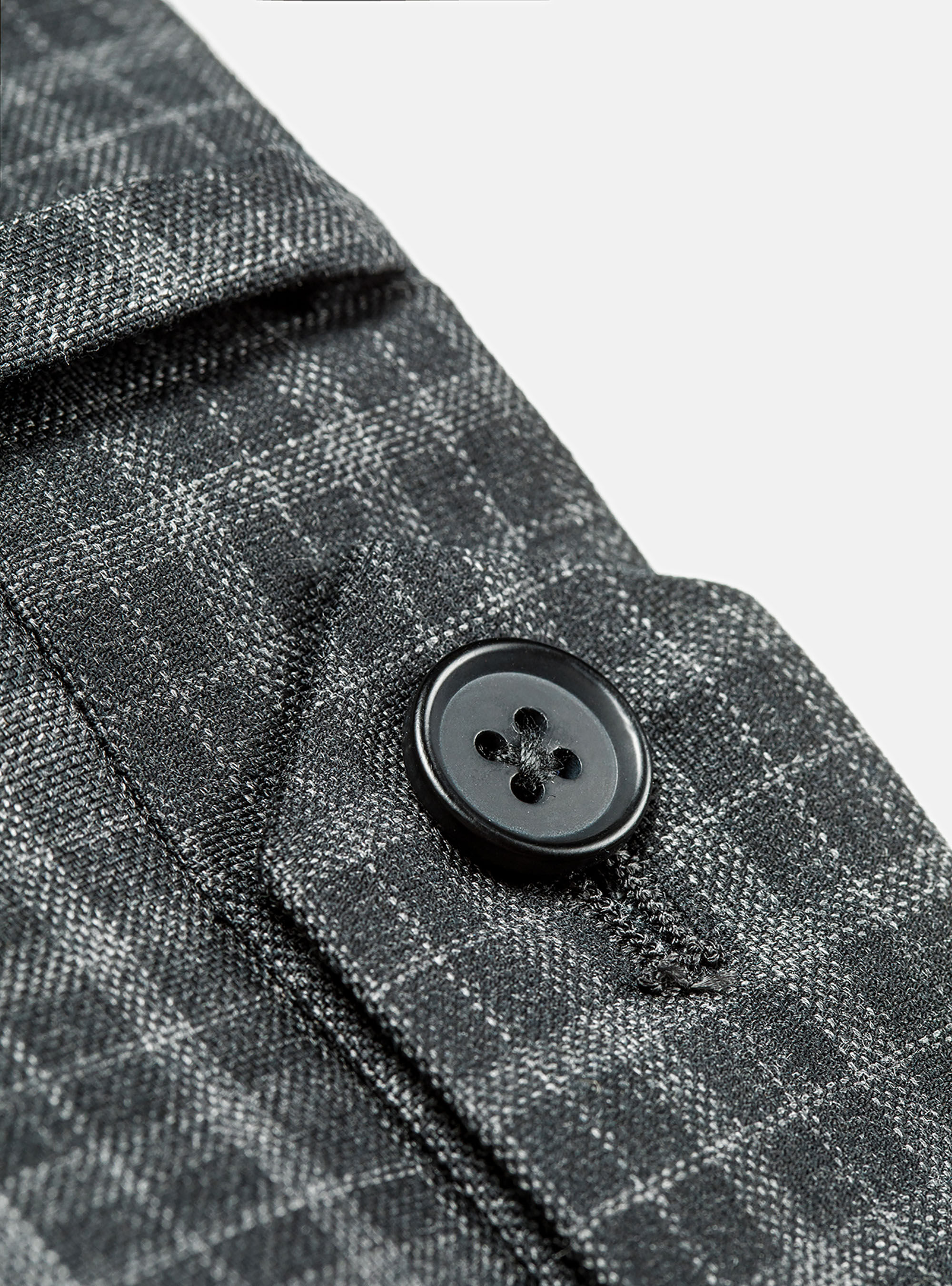 WOOL SLIM FIT TROUSERS WITH PLEATS, ASPHALT GREY