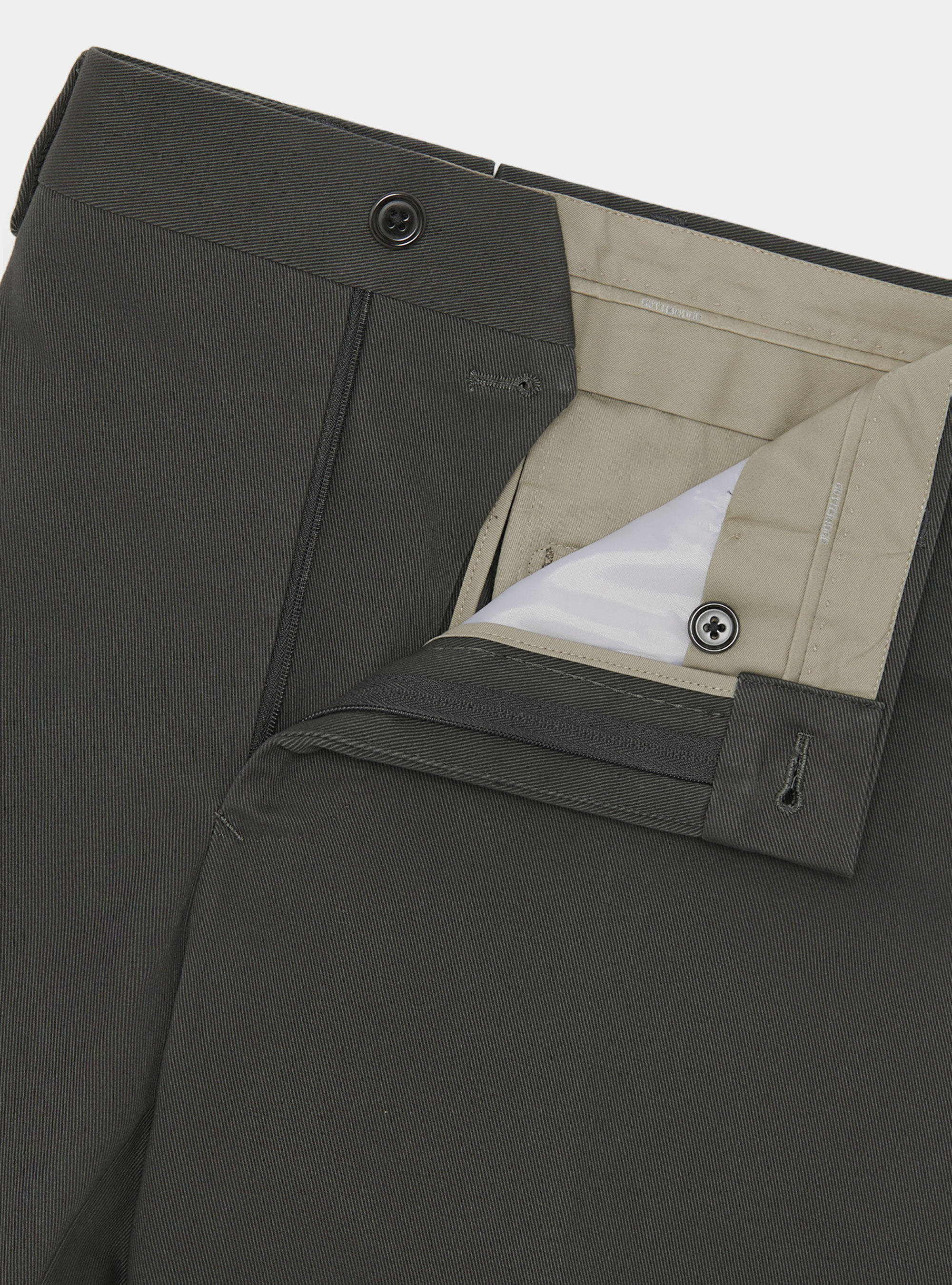 Pantalones de algod&oacute;n esmerilado, GRIS MARENGO