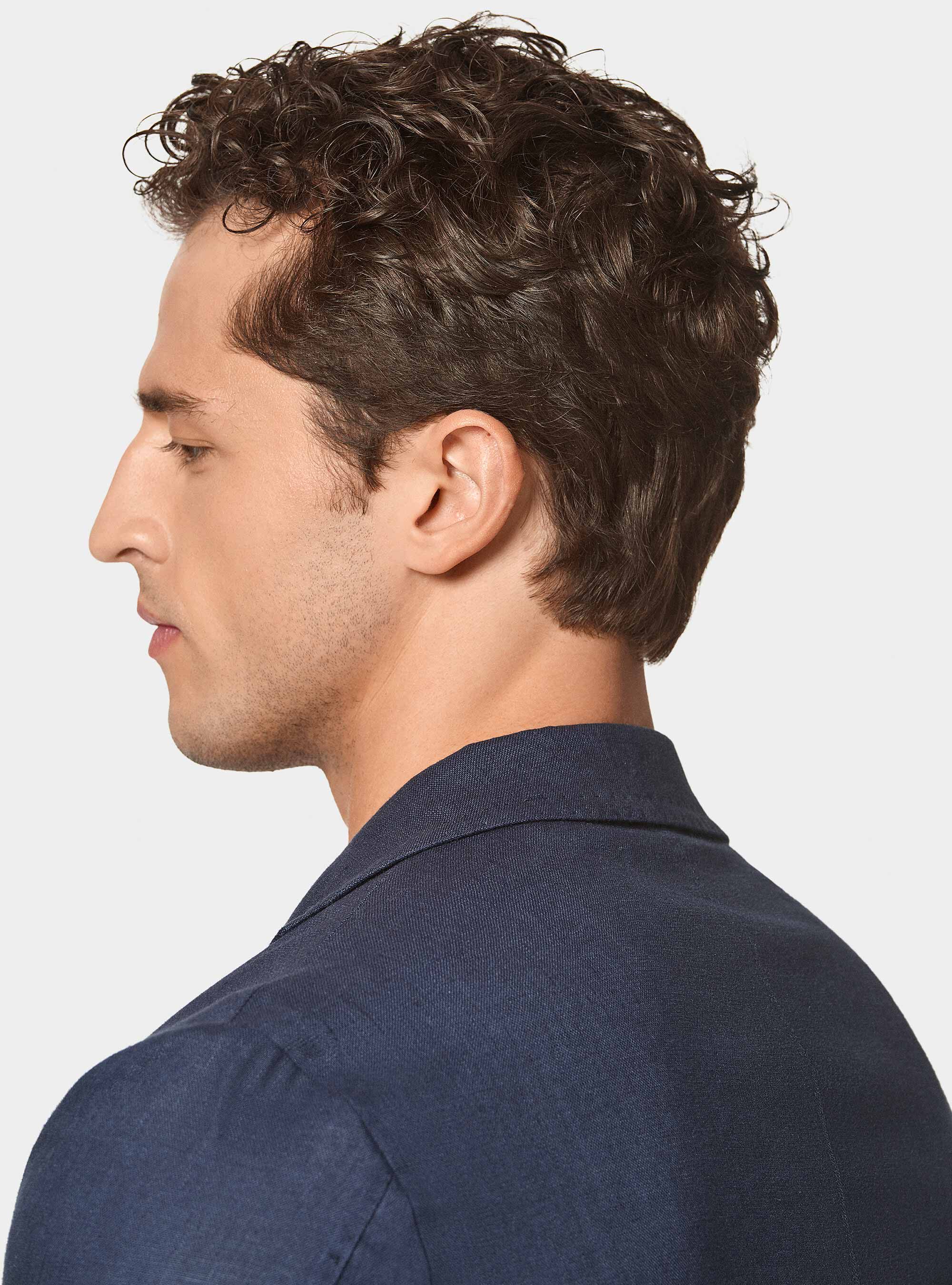 Giacca abito in puro lino, BLU