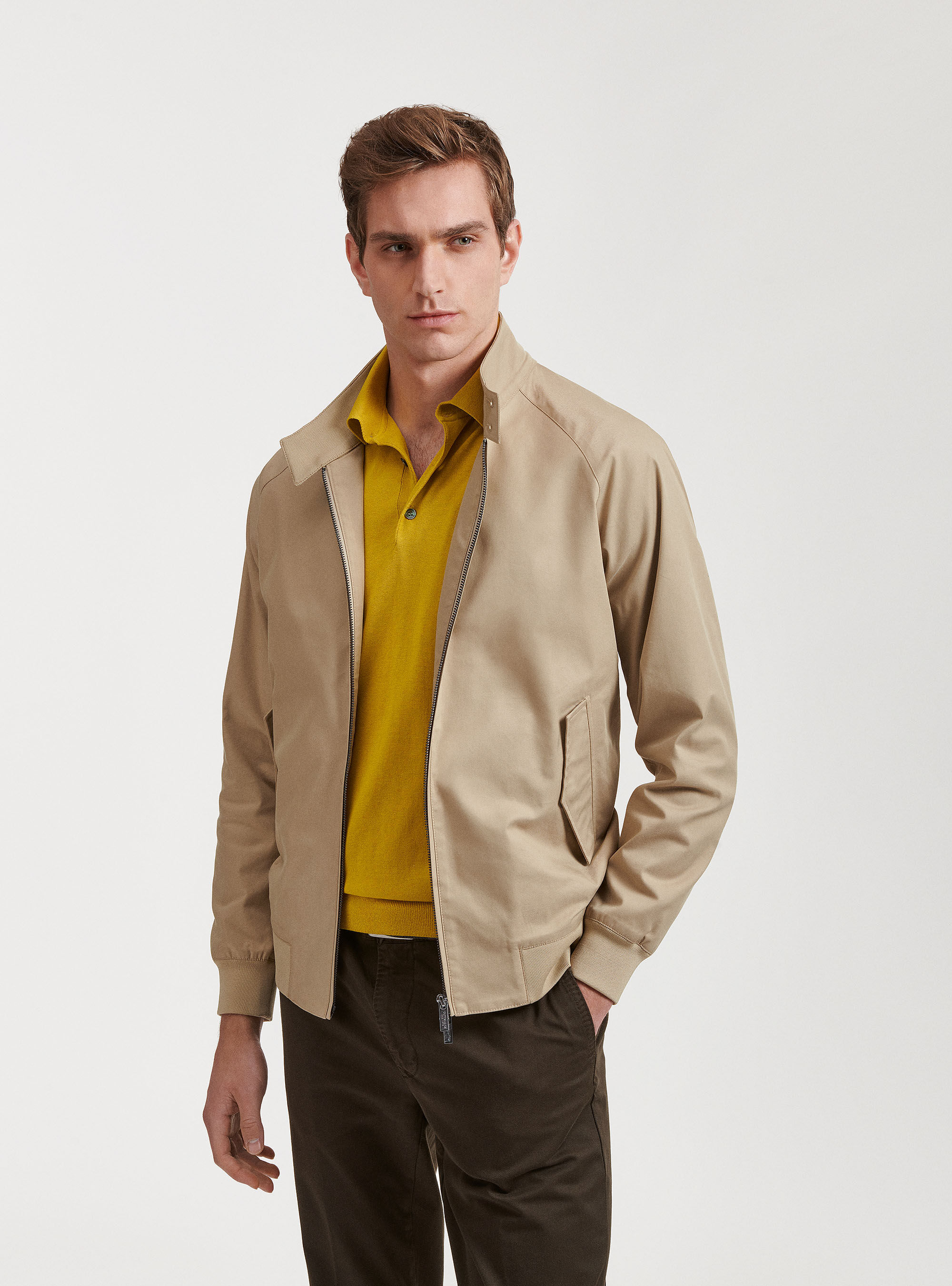 Cotton blend bomber jacket