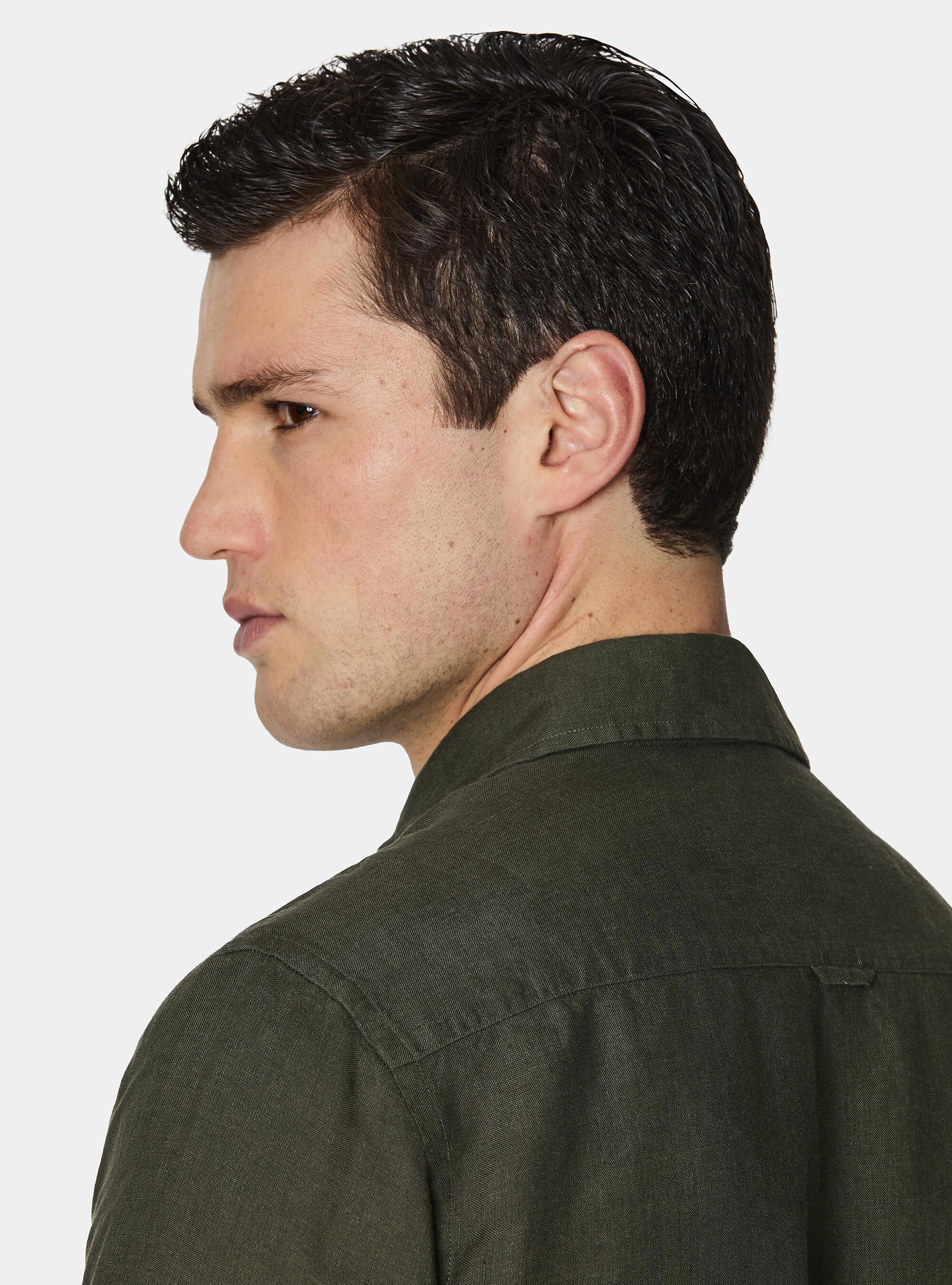 Camicia in puro lino, MILITARE 0609C