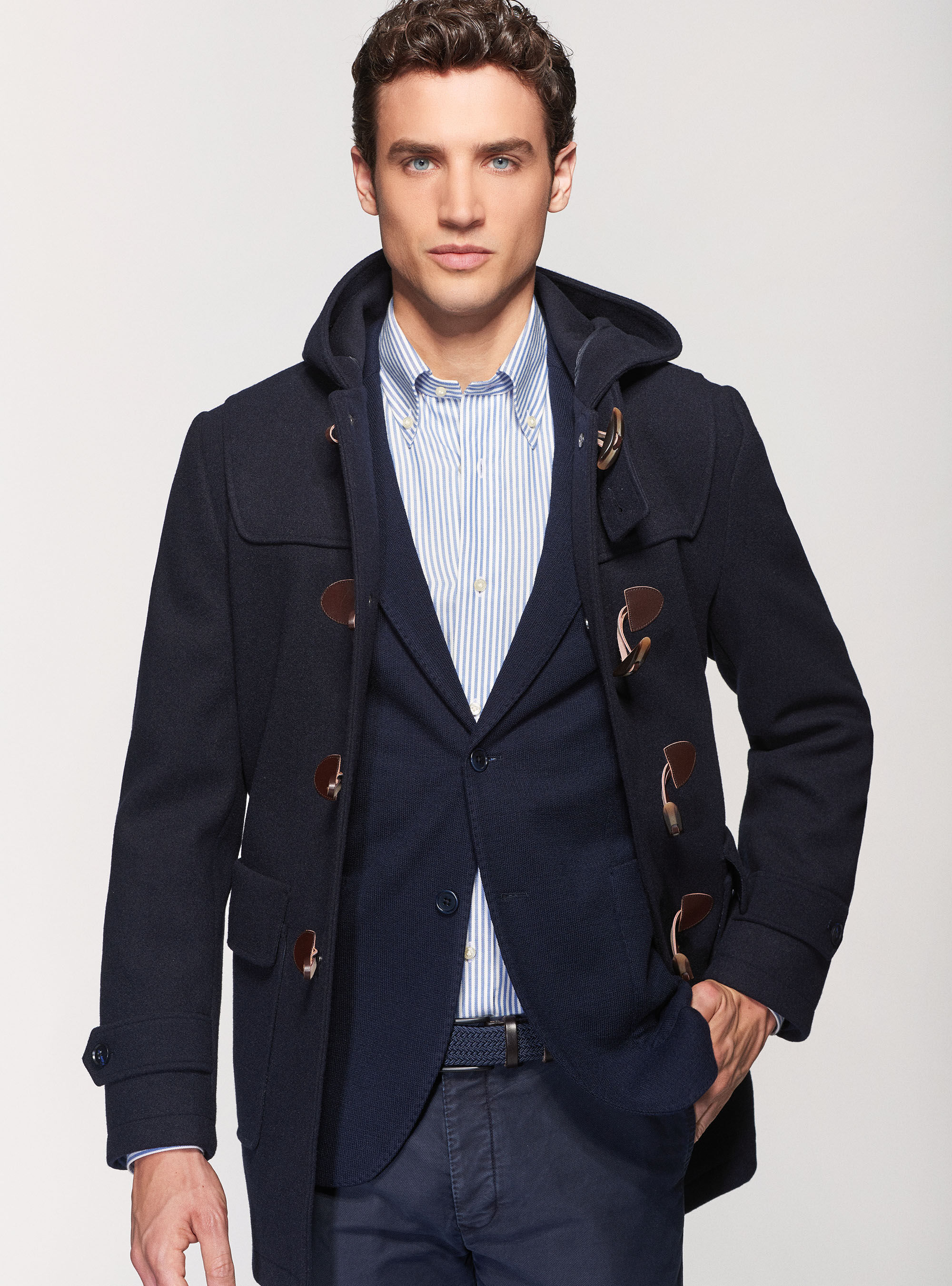 Mens wool duffle coat 2025