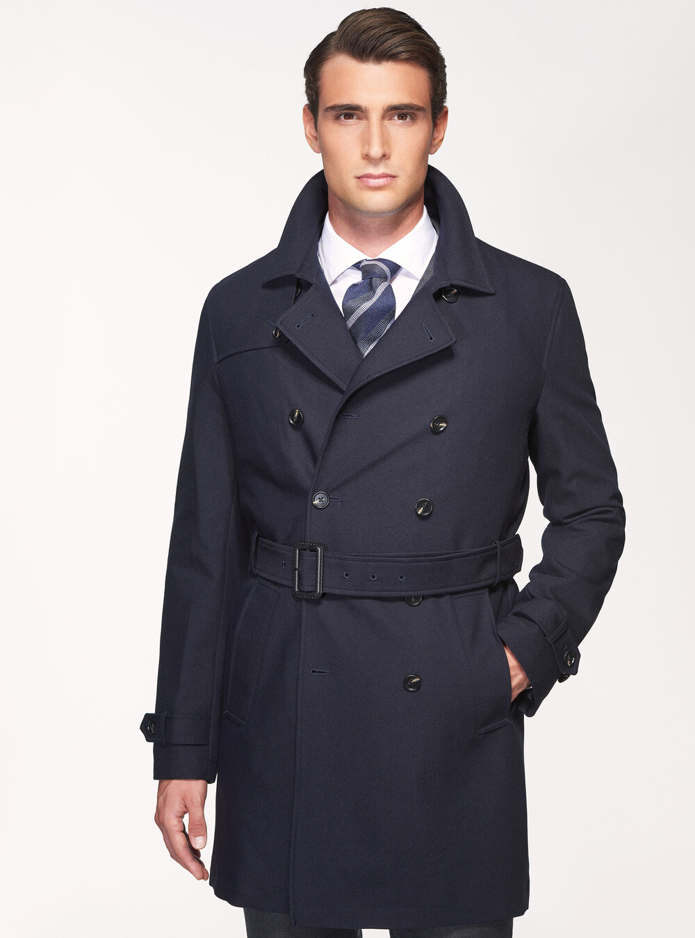 Double-breasted trench coat | GutteridgeEU | RainCoats Uomo
