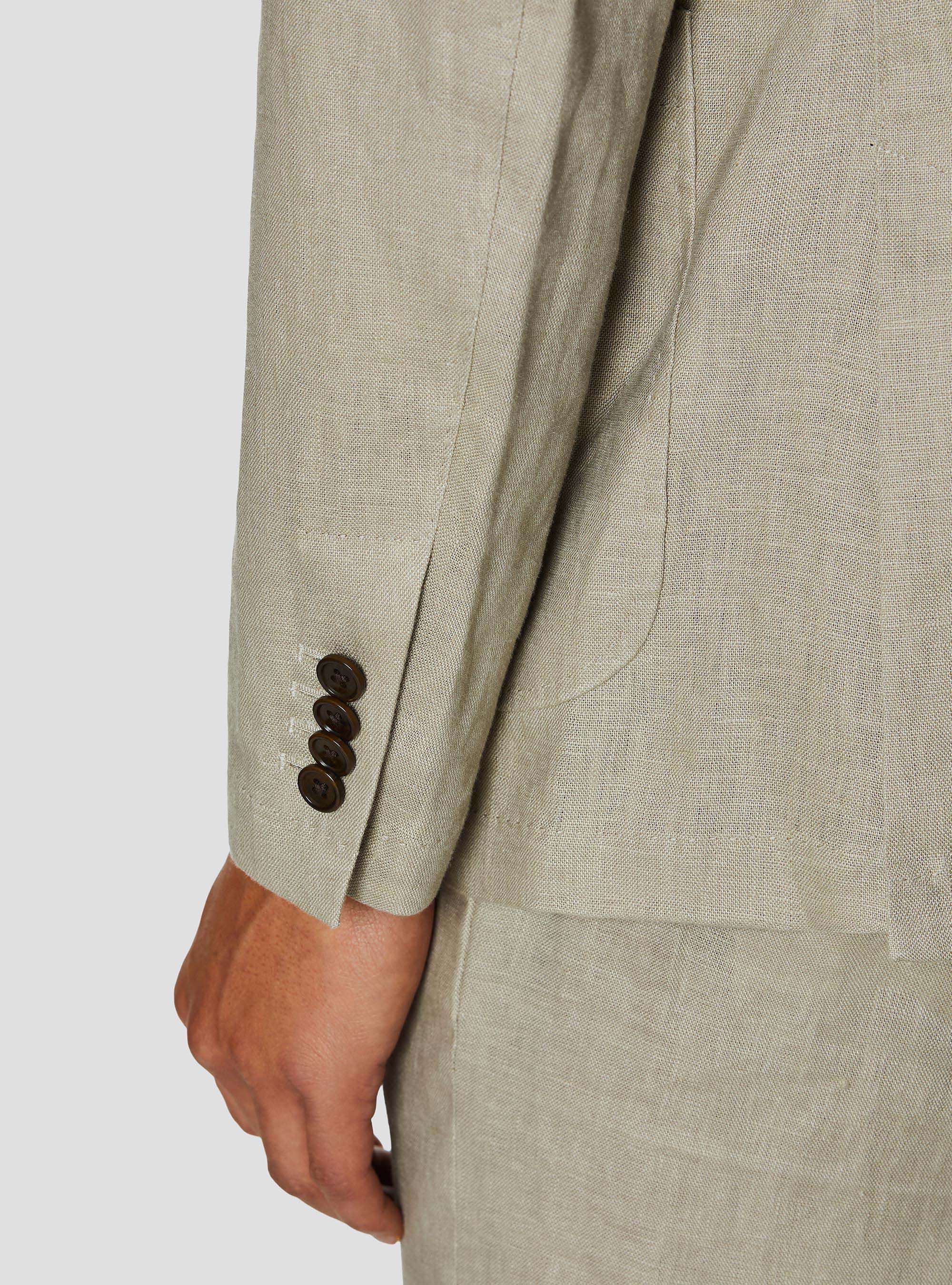 Pure linen suit blazer, SAND