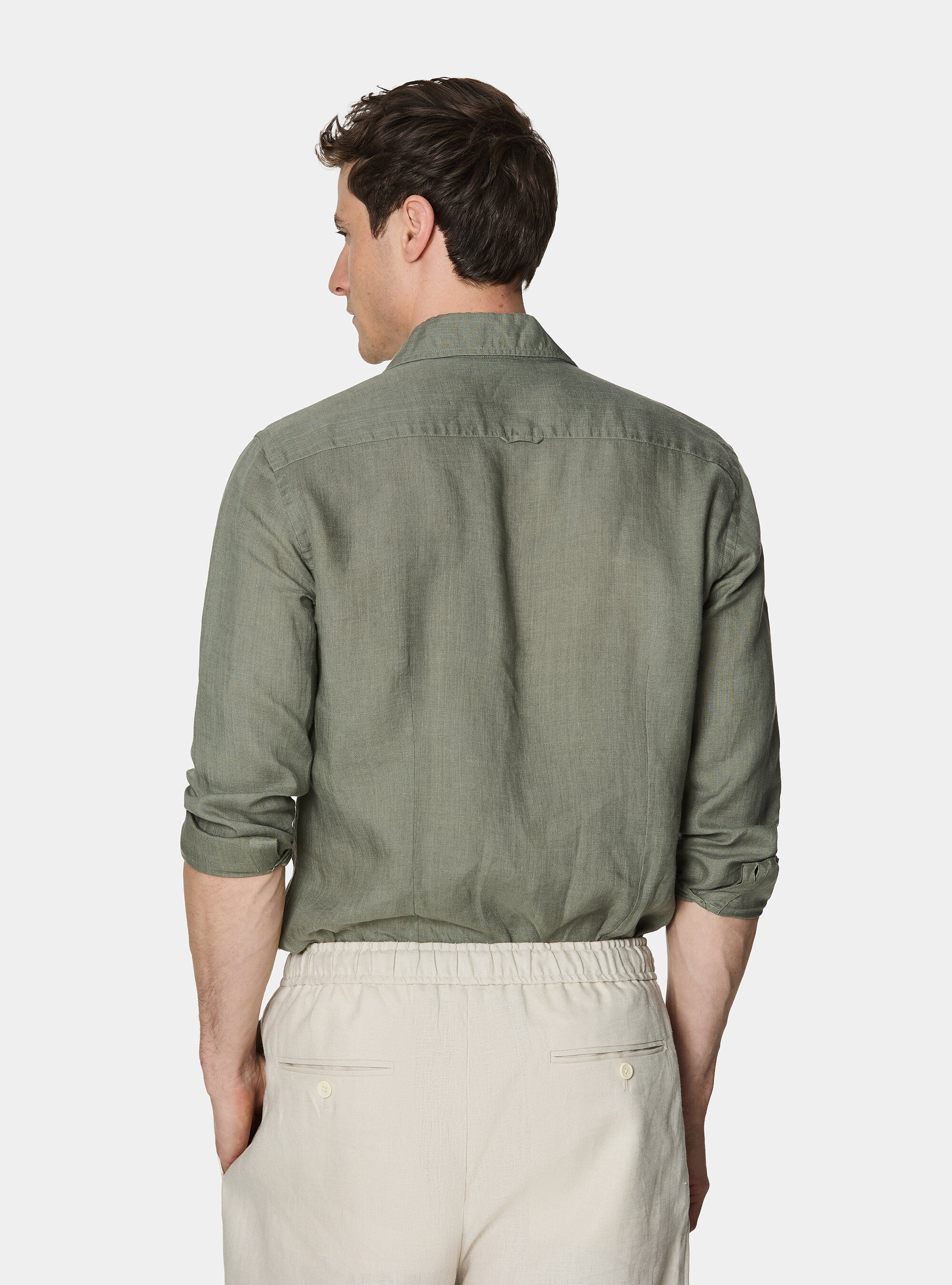 Pure linen shirt, SALVIA 0602C