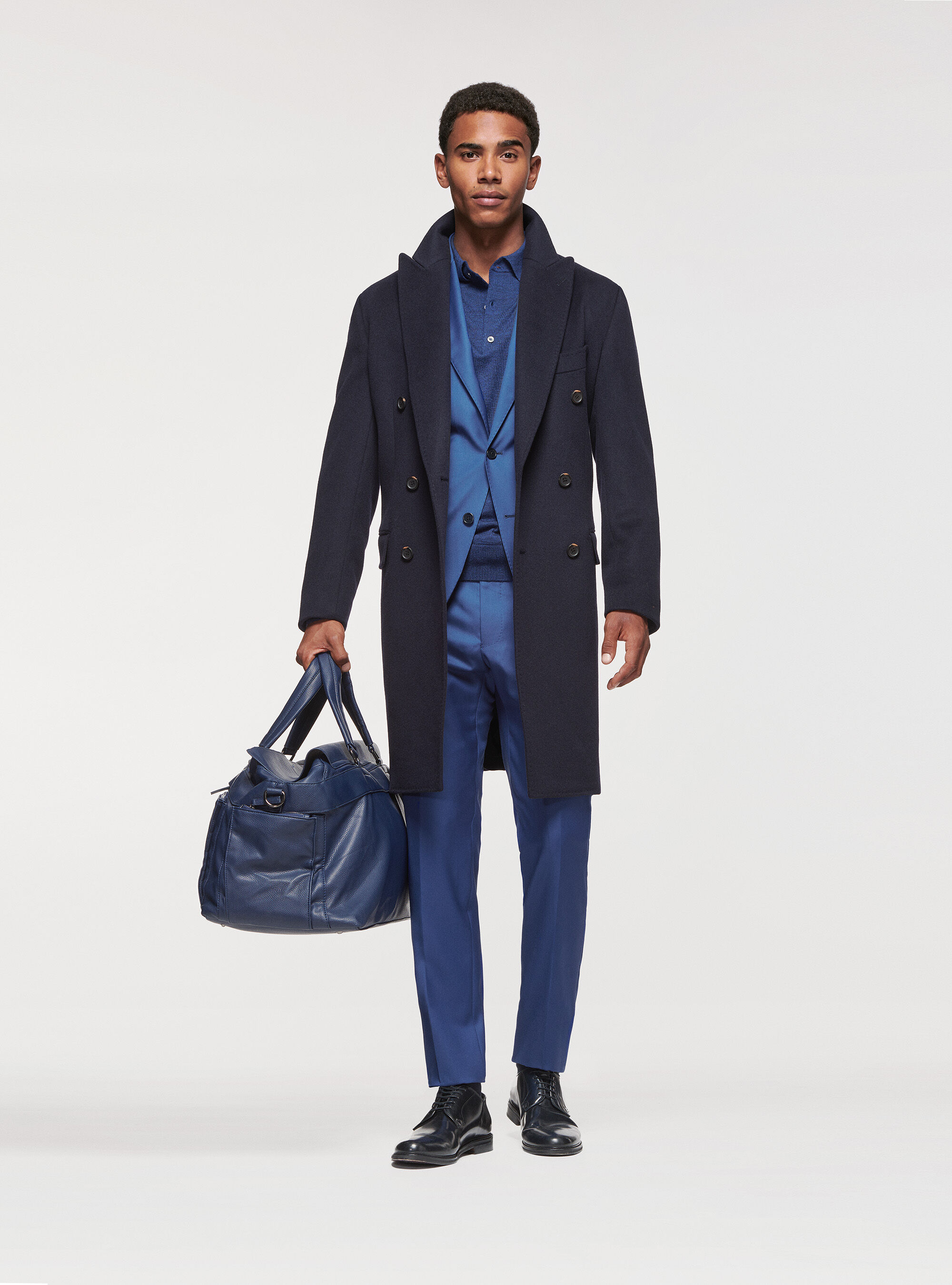 Mens double breasted cashmere overcoat sale