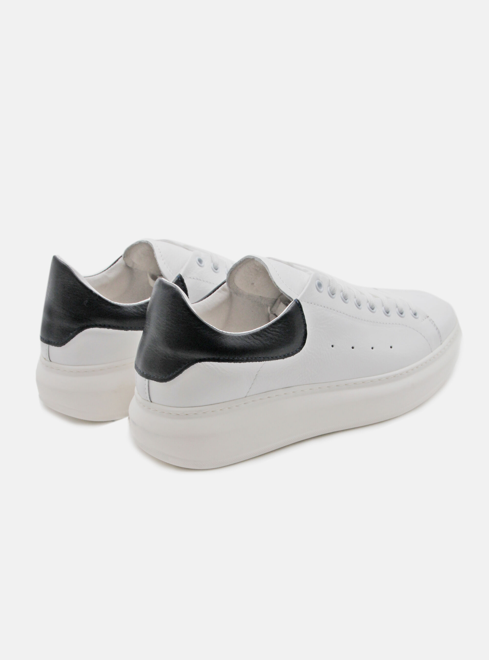 SNEAKERS DE CUERO, WHITE 001C