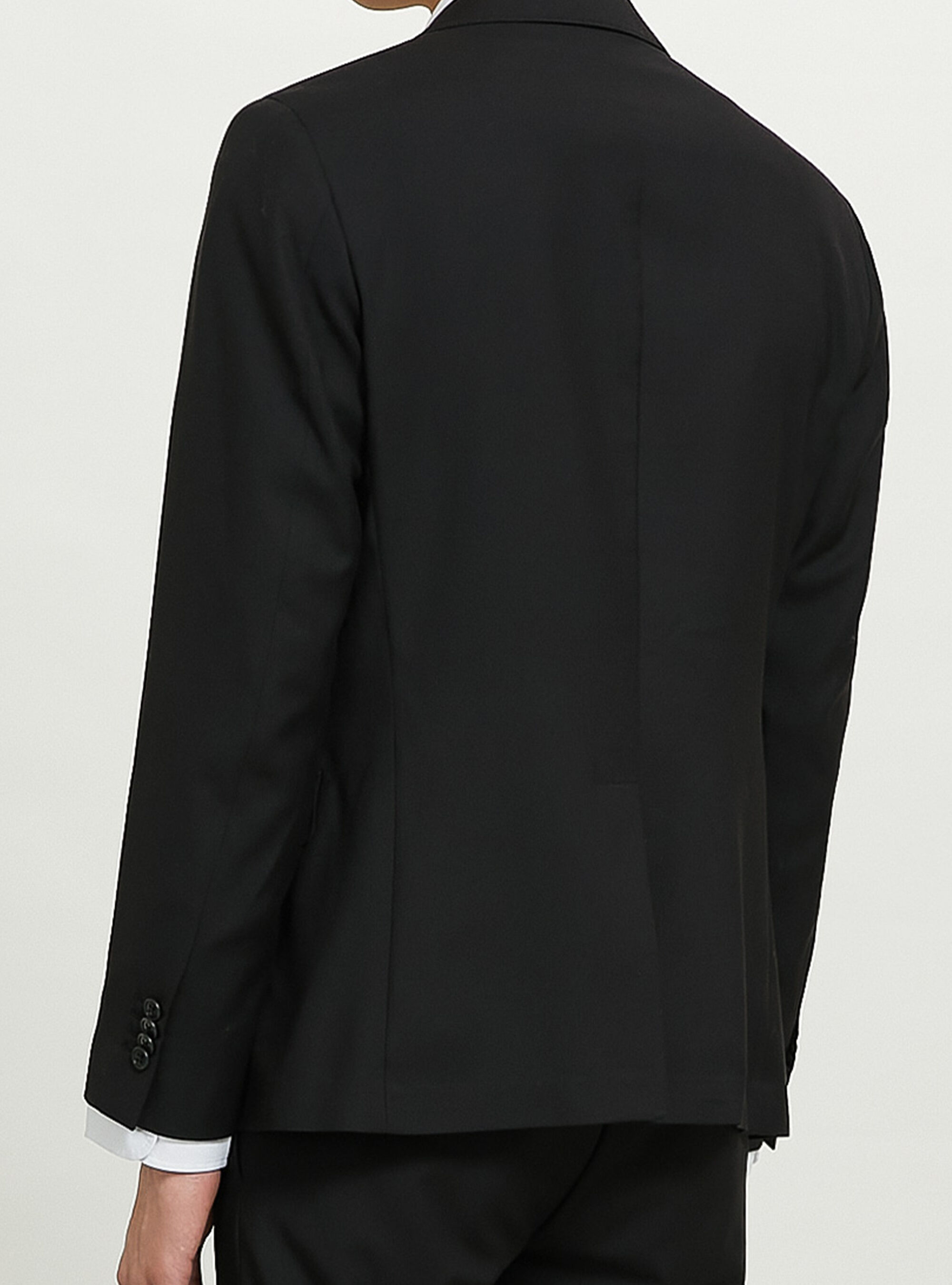 Giacca per abito in twill, NERO