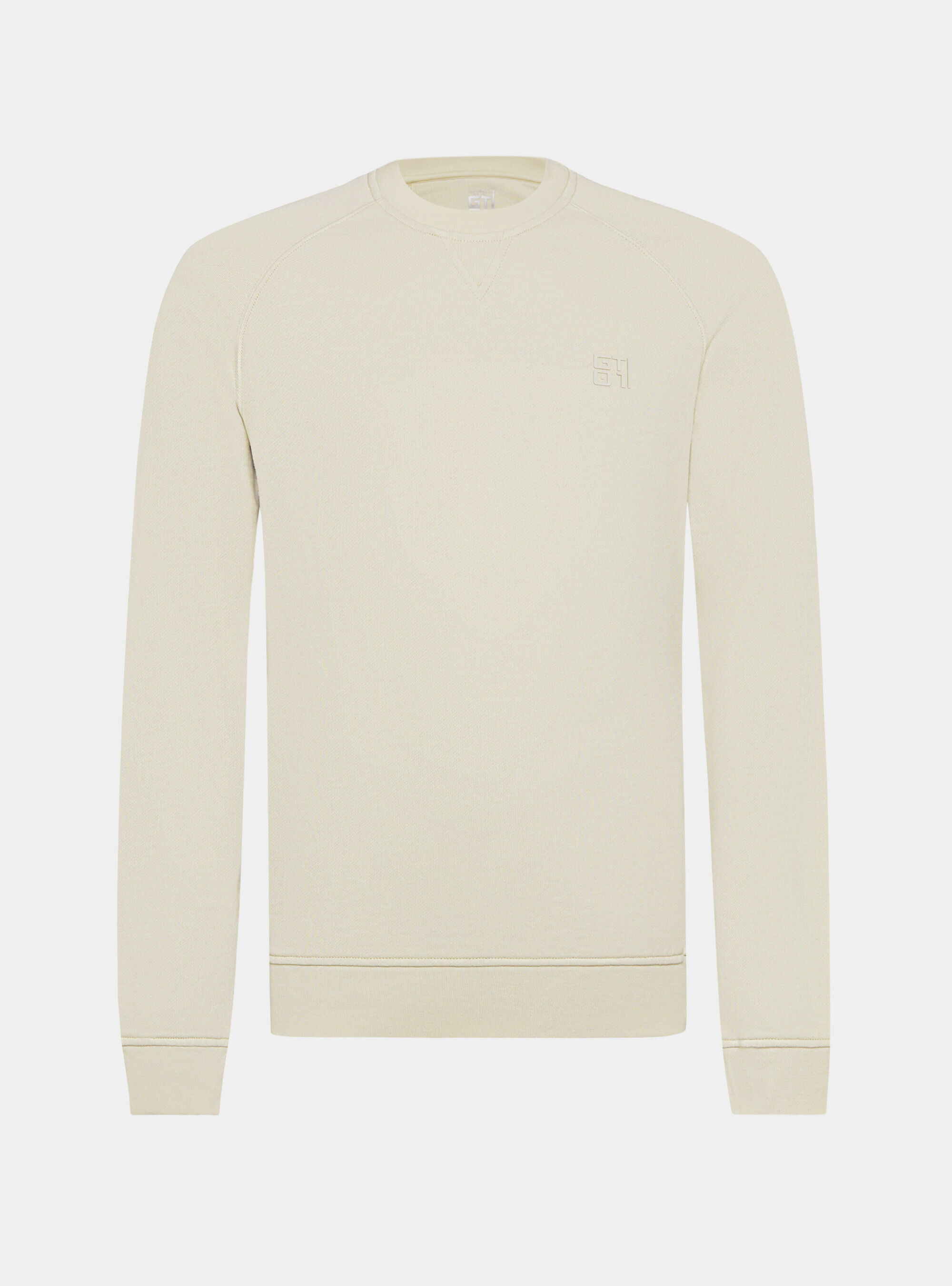 Basic round-neck sweatshirt GT01, ECRU 0536C