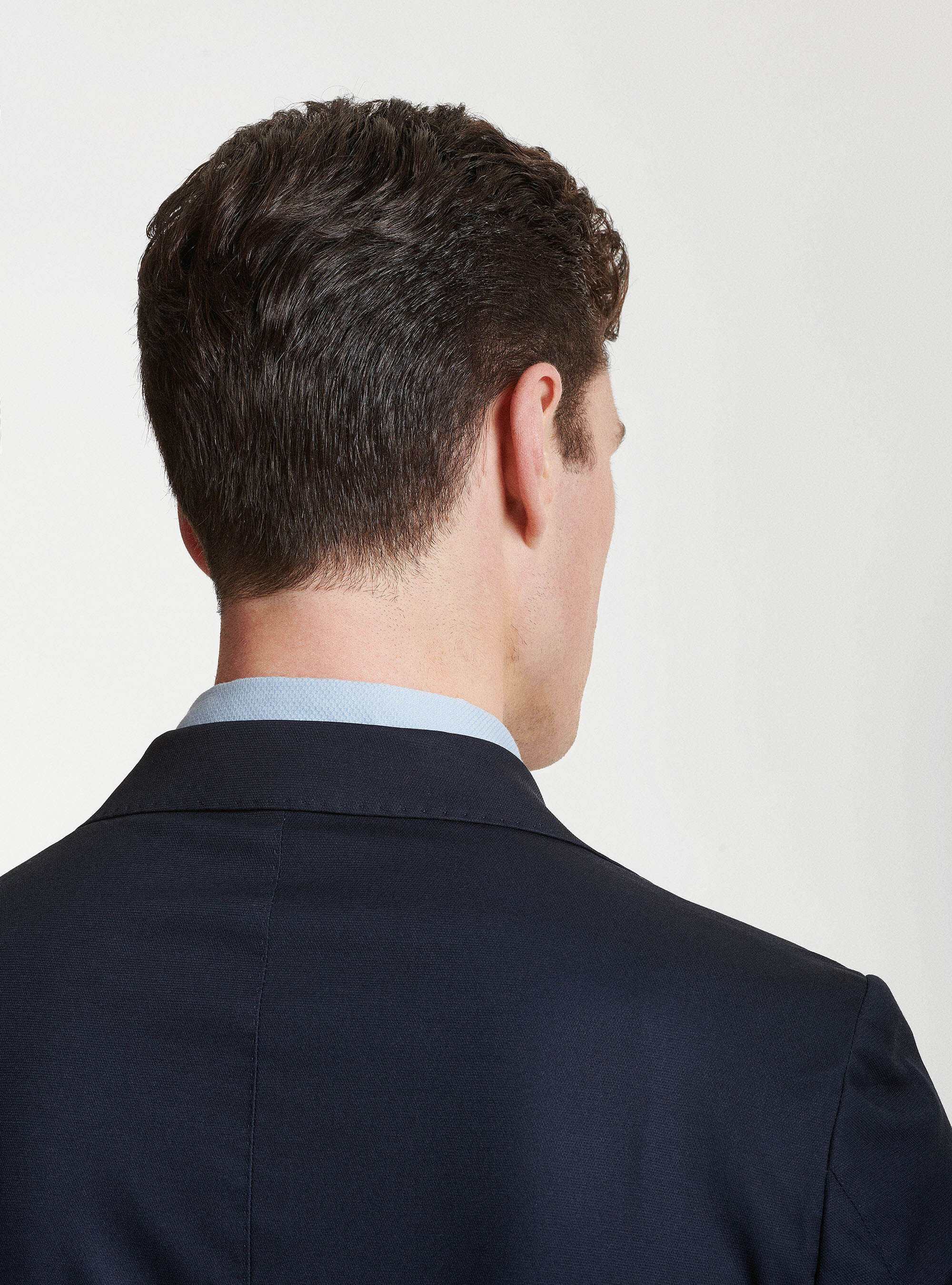 Giacca per abito in cotone armaturato, BLU NAVY