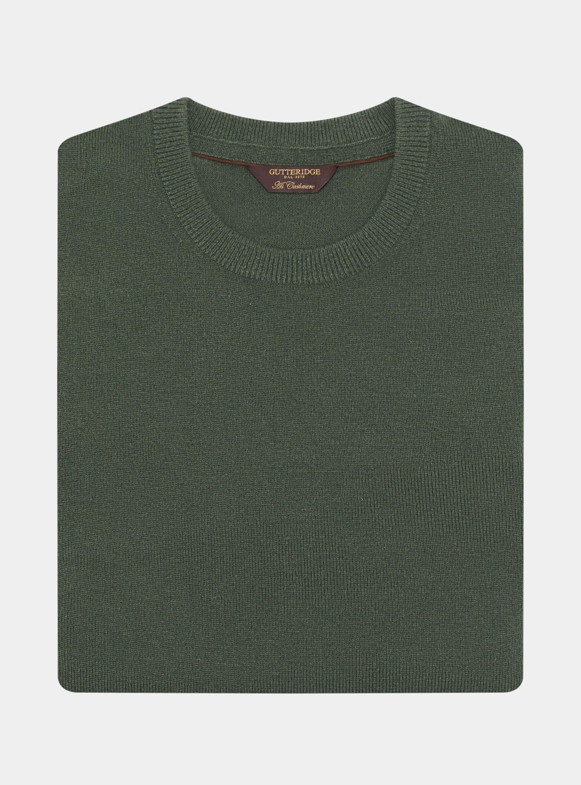 Lambswool and cashmere crewneck sweater, MILITARE 0609C