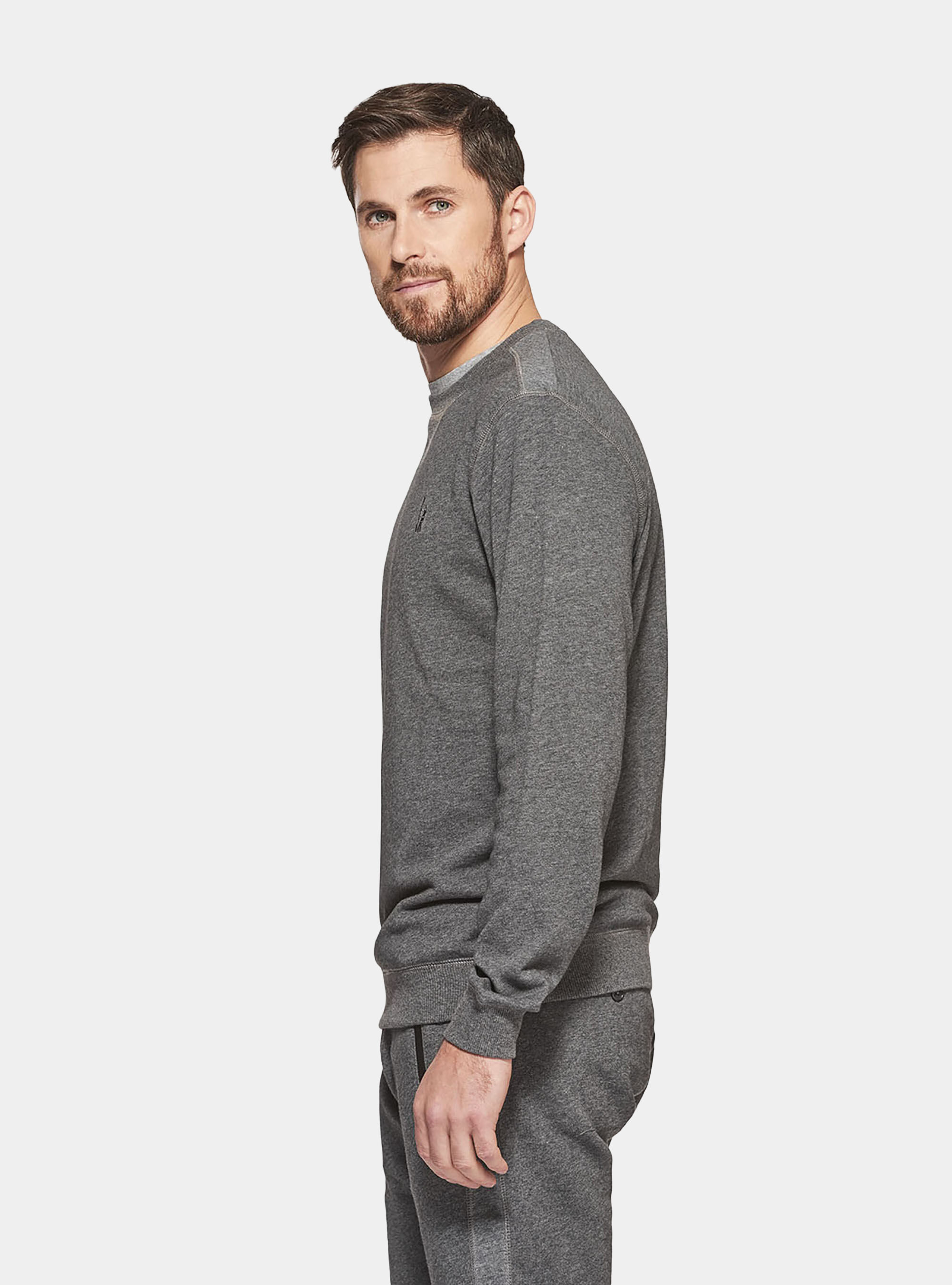 SWEATSHIRTS, ASPHALT GREY