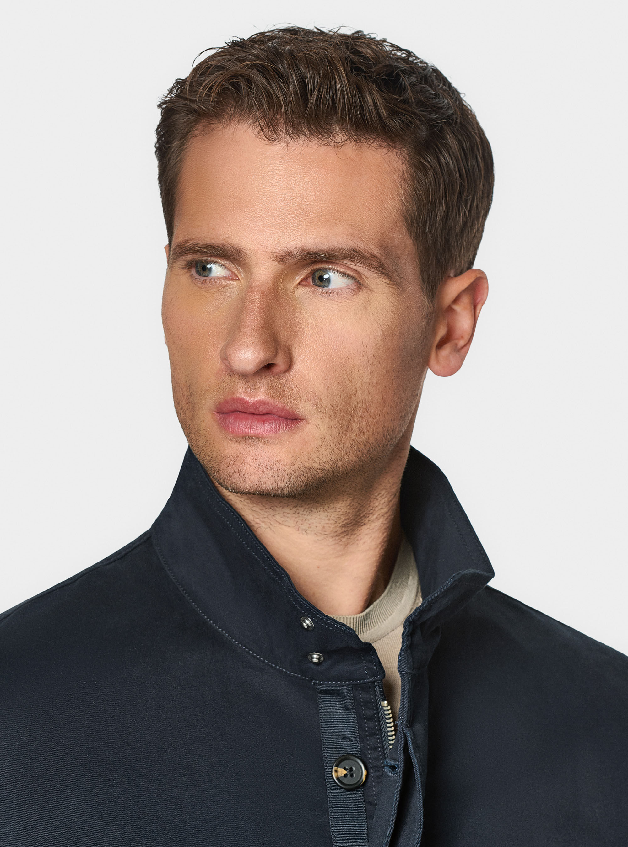 Field jacket in twill stretch, NAVY BLUE