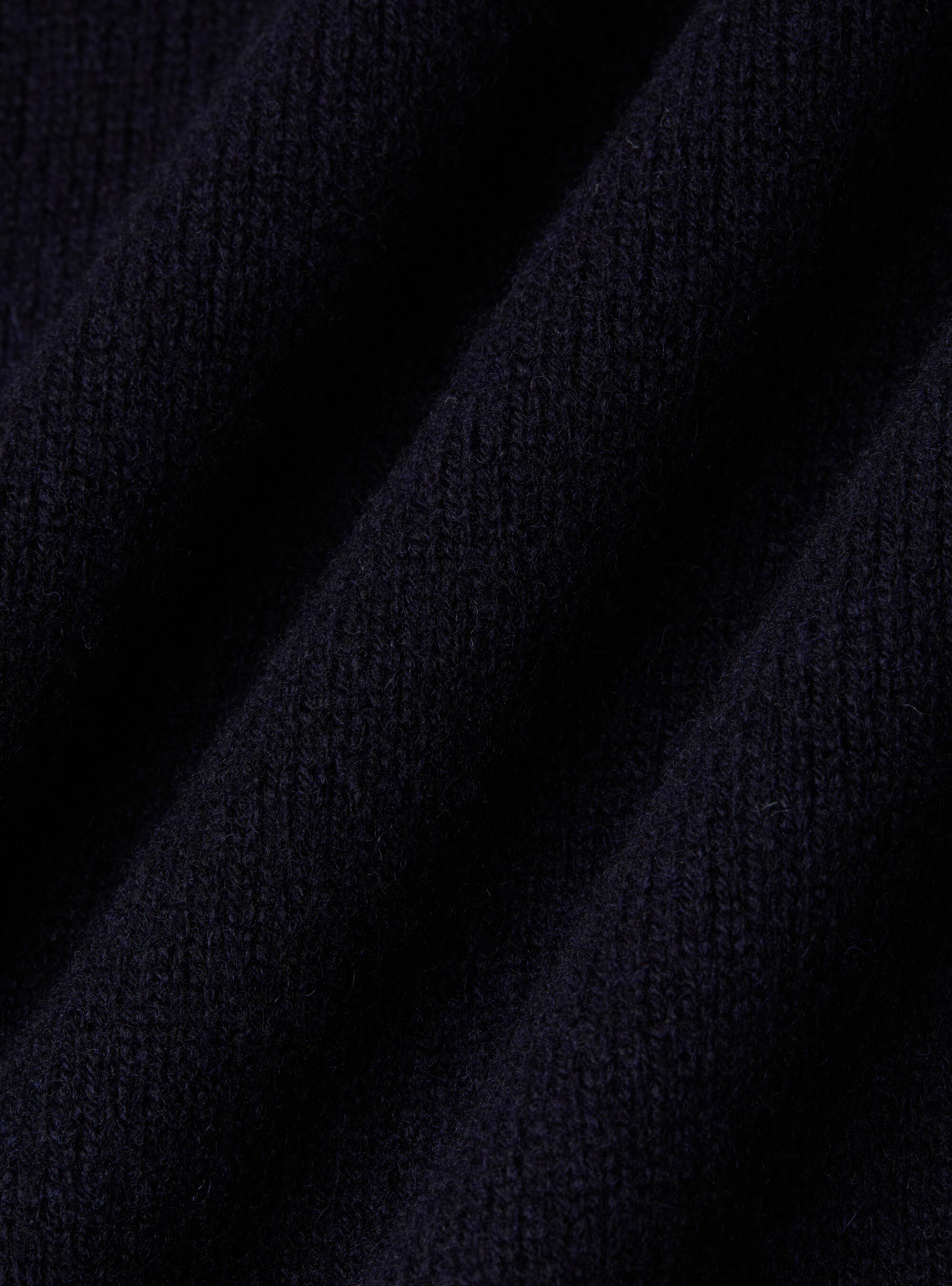 Maglia girocollo in misto lana e cashmere, BLU NAVY