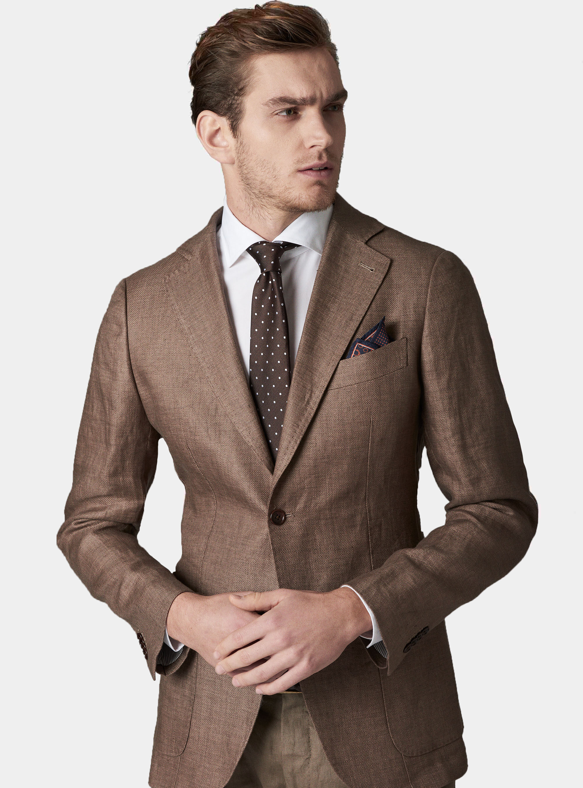 Giacca slim fit in hopsack di puro lino | Gutteridge | SALDI PRIVATI Uomo