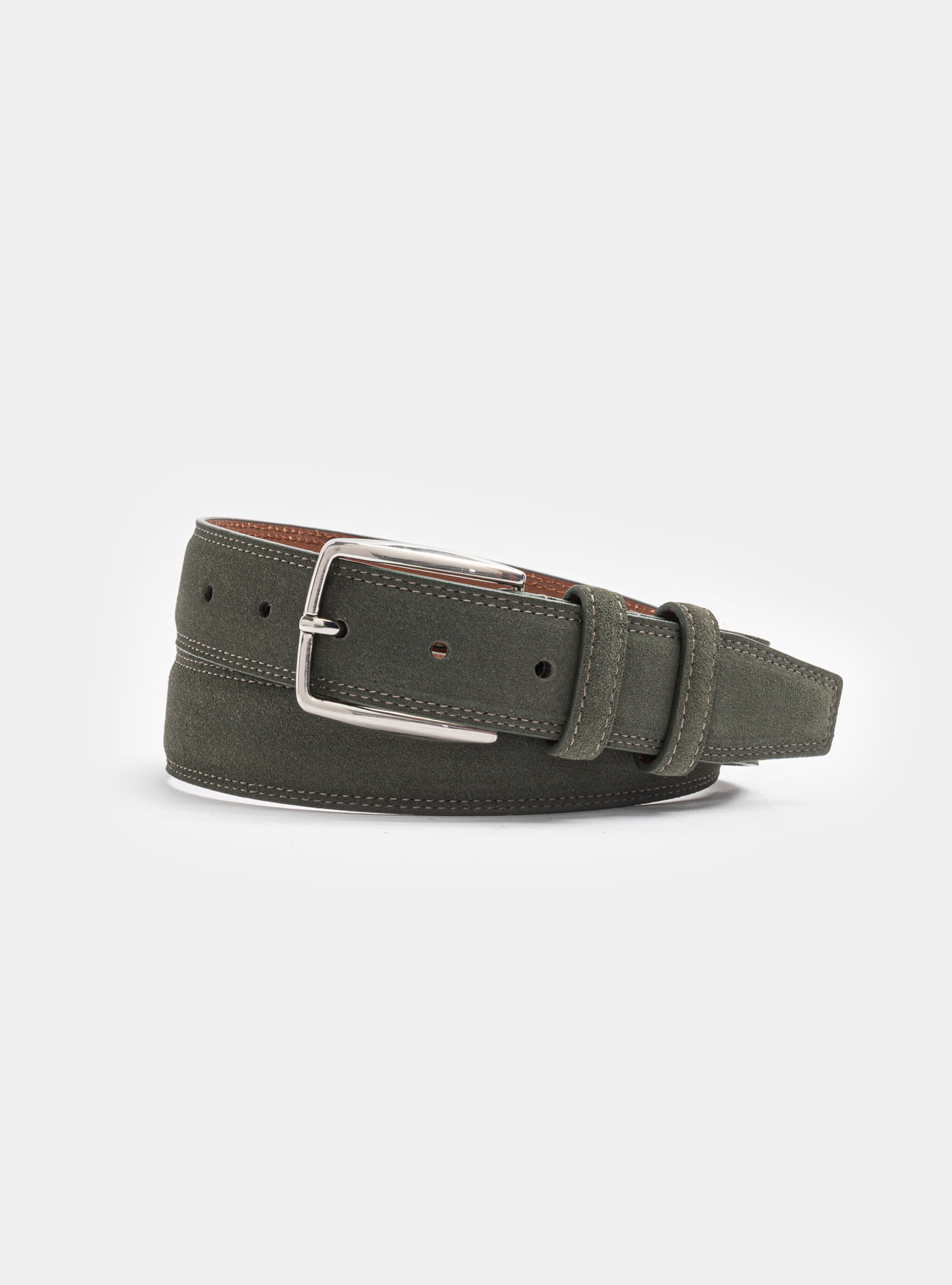 Mens grey deals suede belt