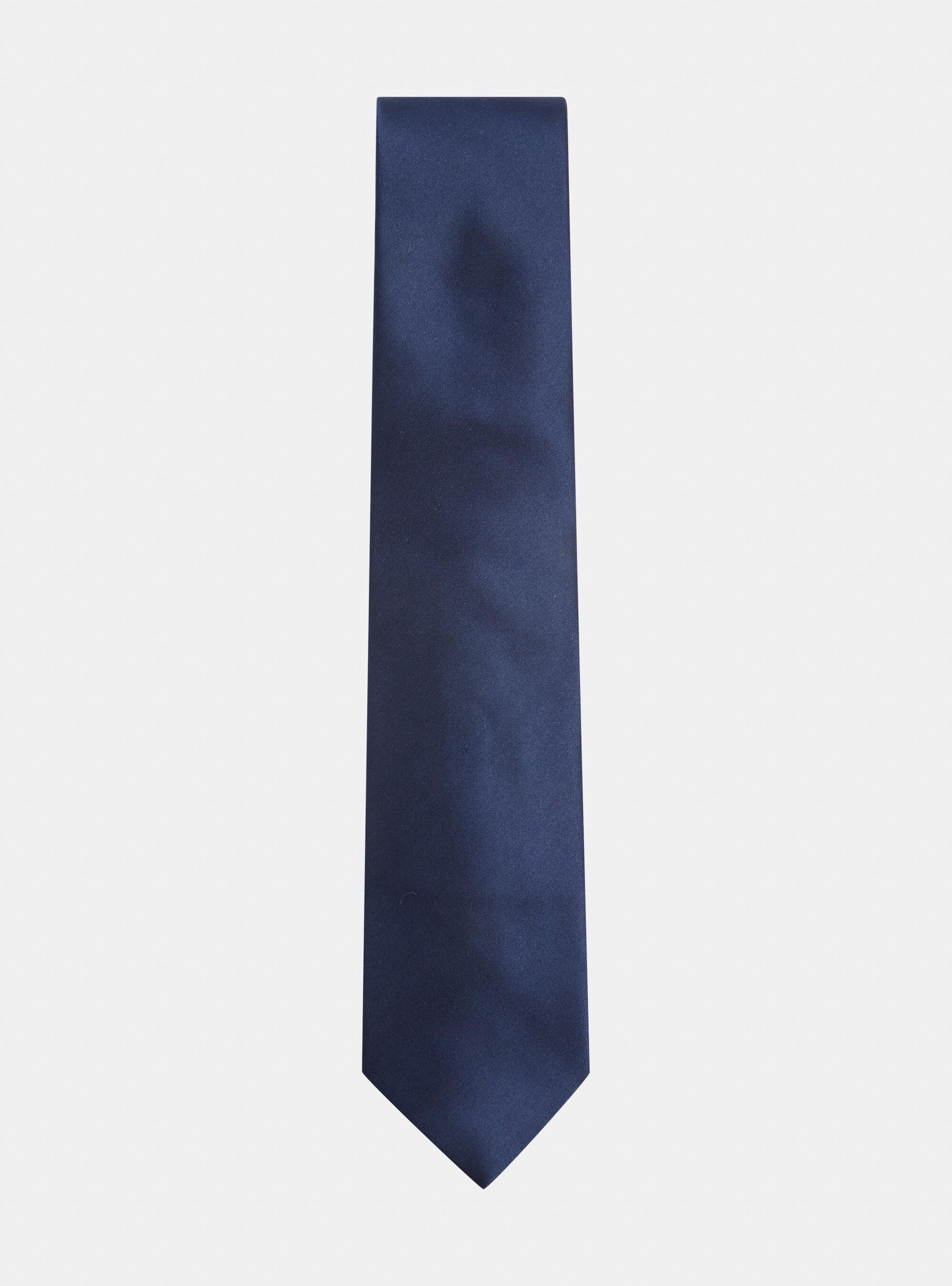 Solid-coloured silk tie