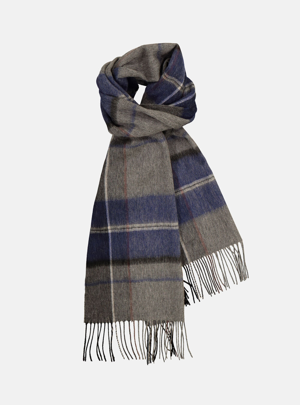 Sciarpa In Lana E Cashmere A Quadri