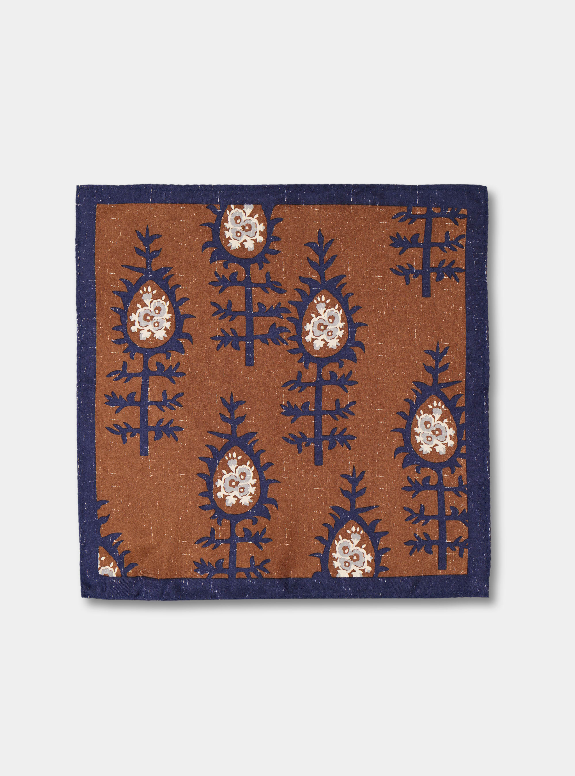 Macro pattern printed silk pochette, MUD