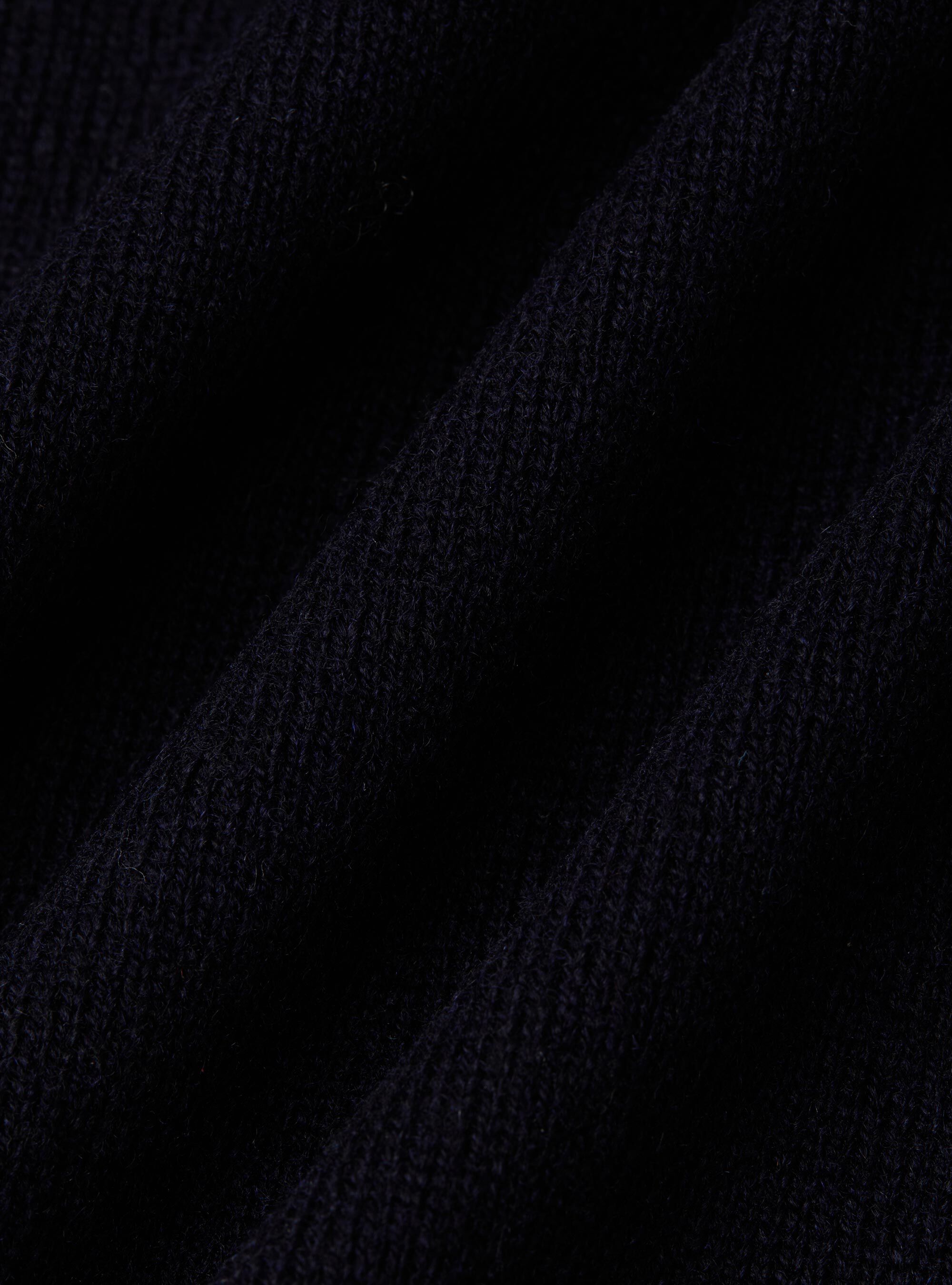 Knitted wool-blend buttoned vest, NAVY BLUE