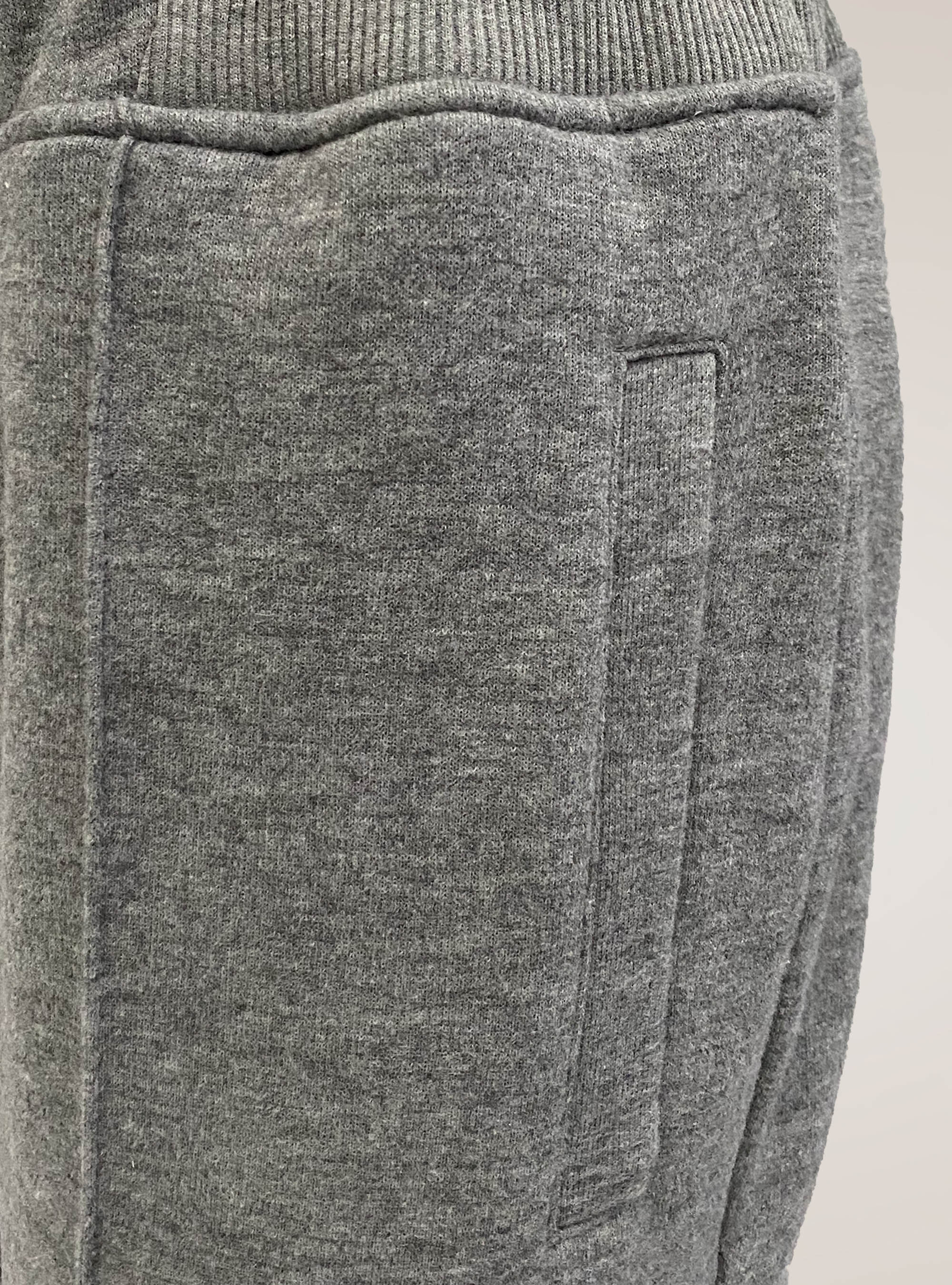 Pantalones de sudadera de mezcla de algod&oacute;n, GRIS MARENGO