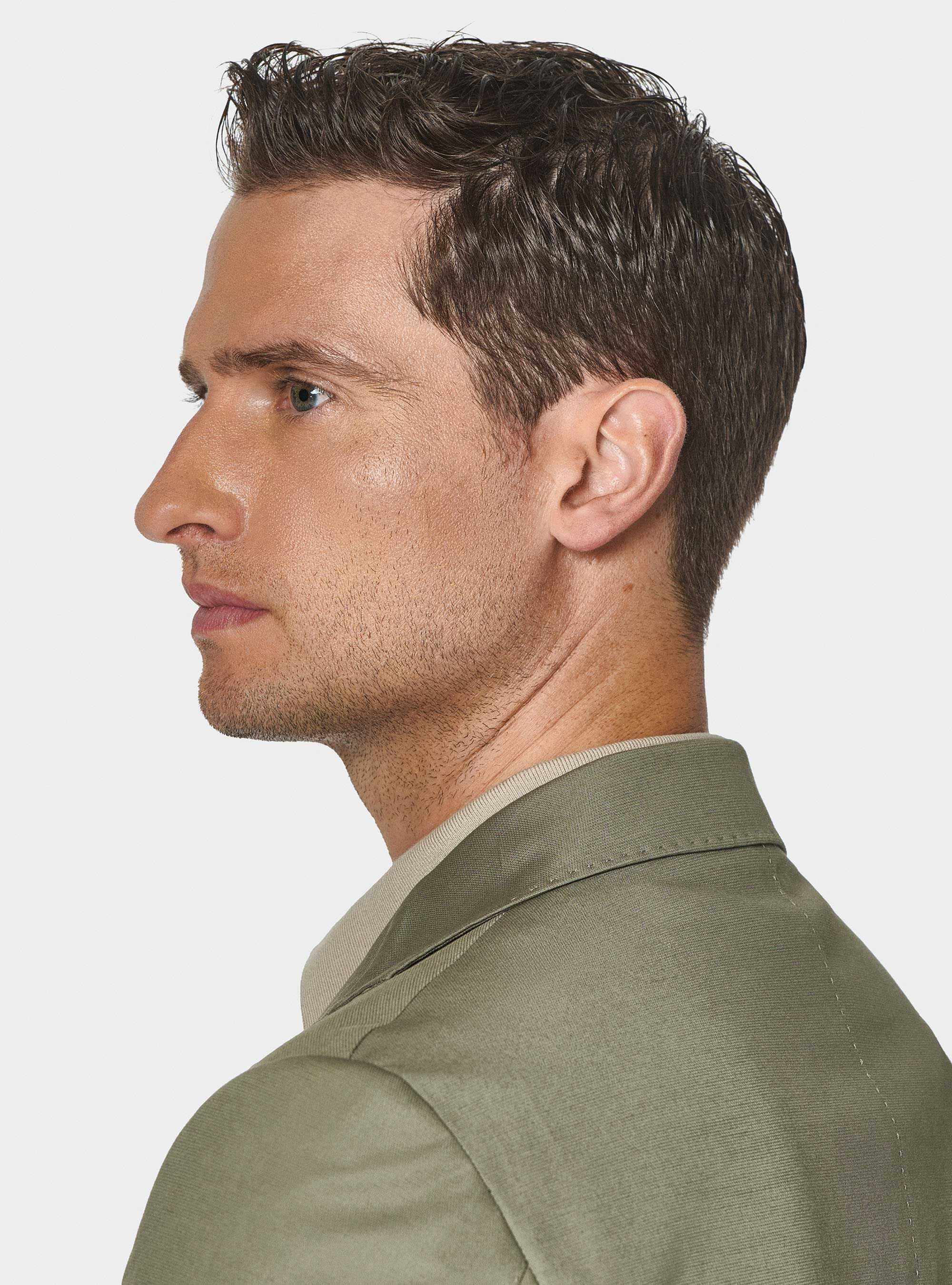 Giacca abito in cotone armaturato, SALVIA 0602C