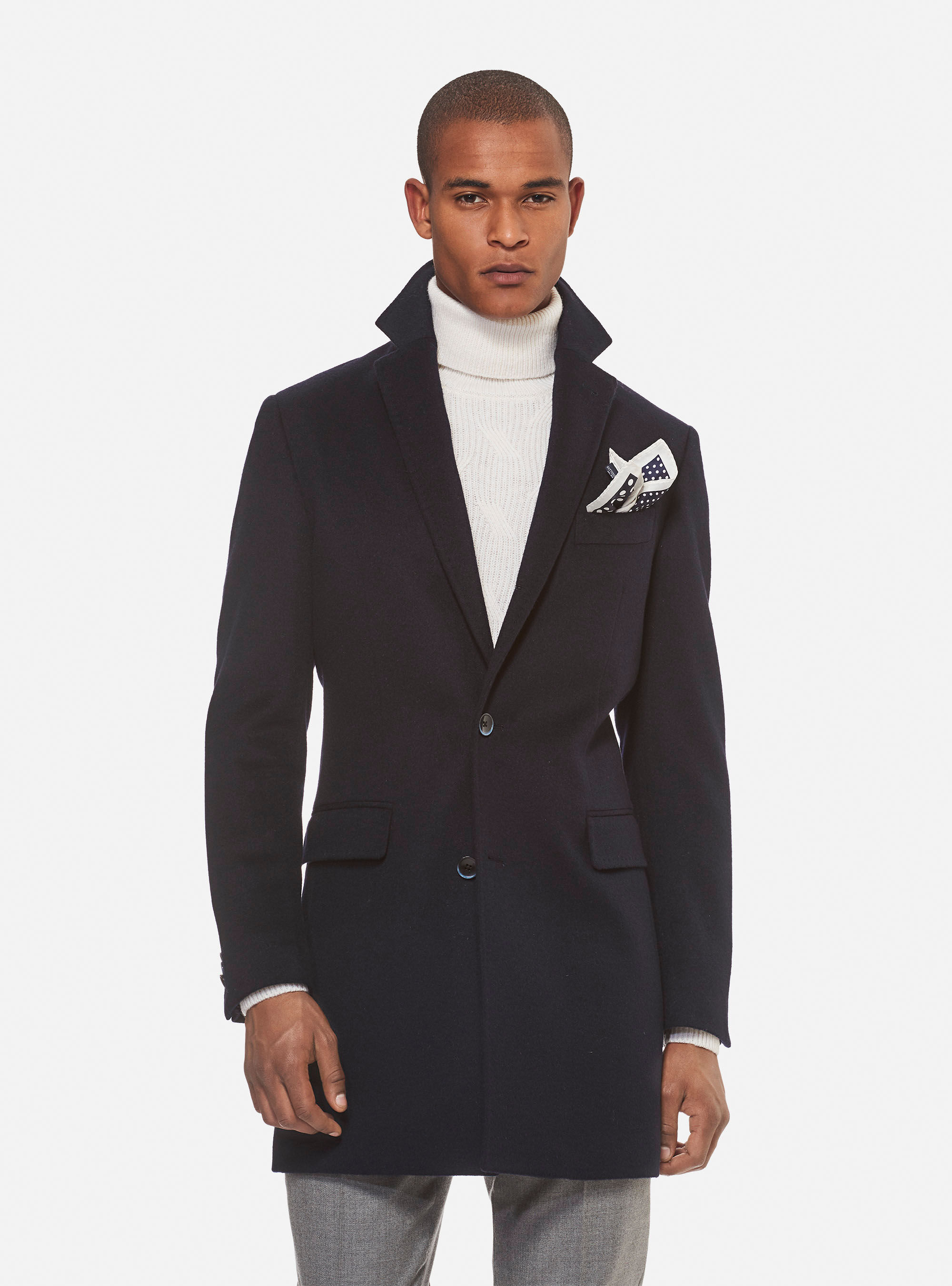 Men's 100 percent wool coat hotsell