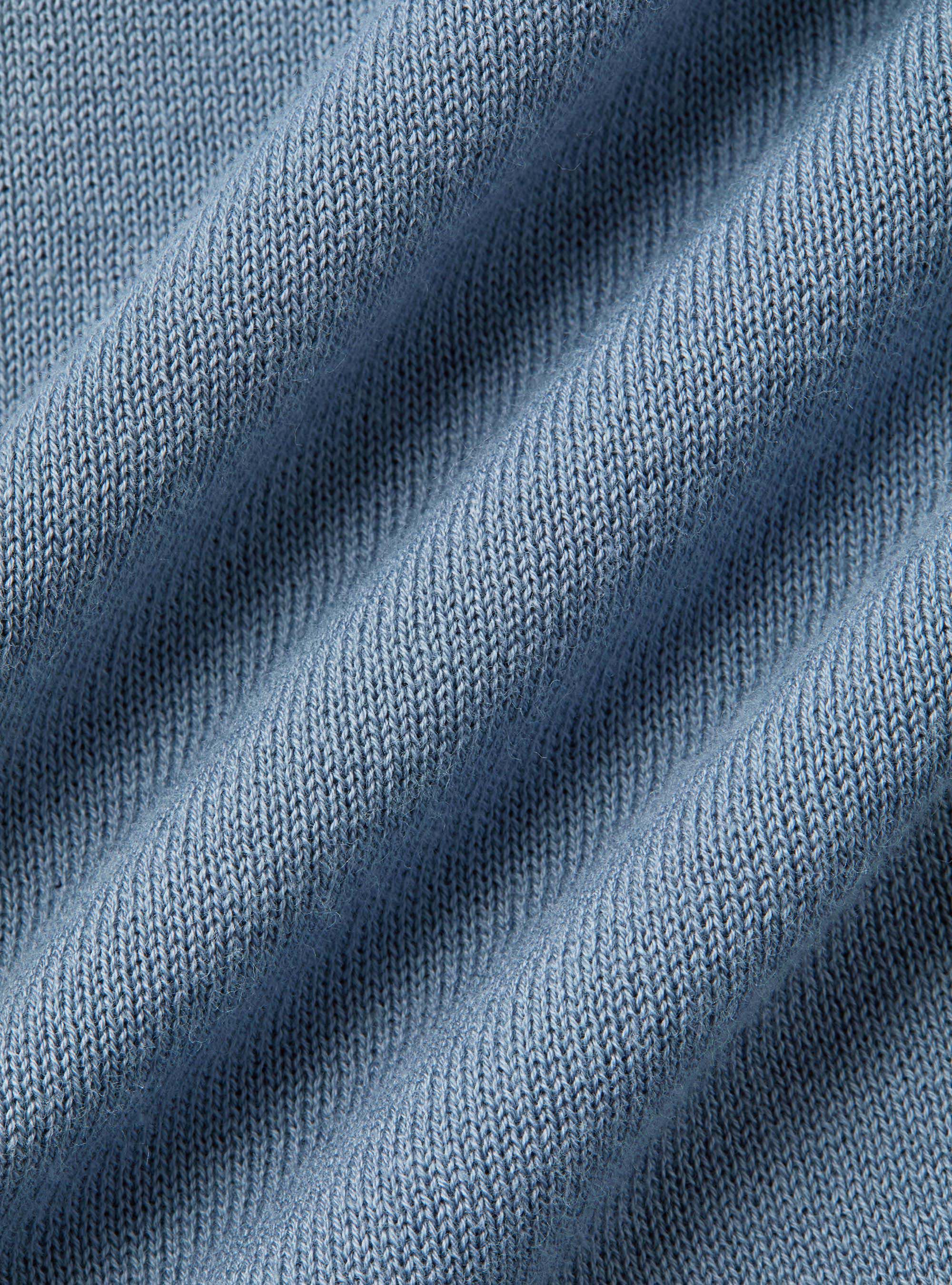 Polo in maglia senza bottoni in cotone extrafine, AVIO 0292C