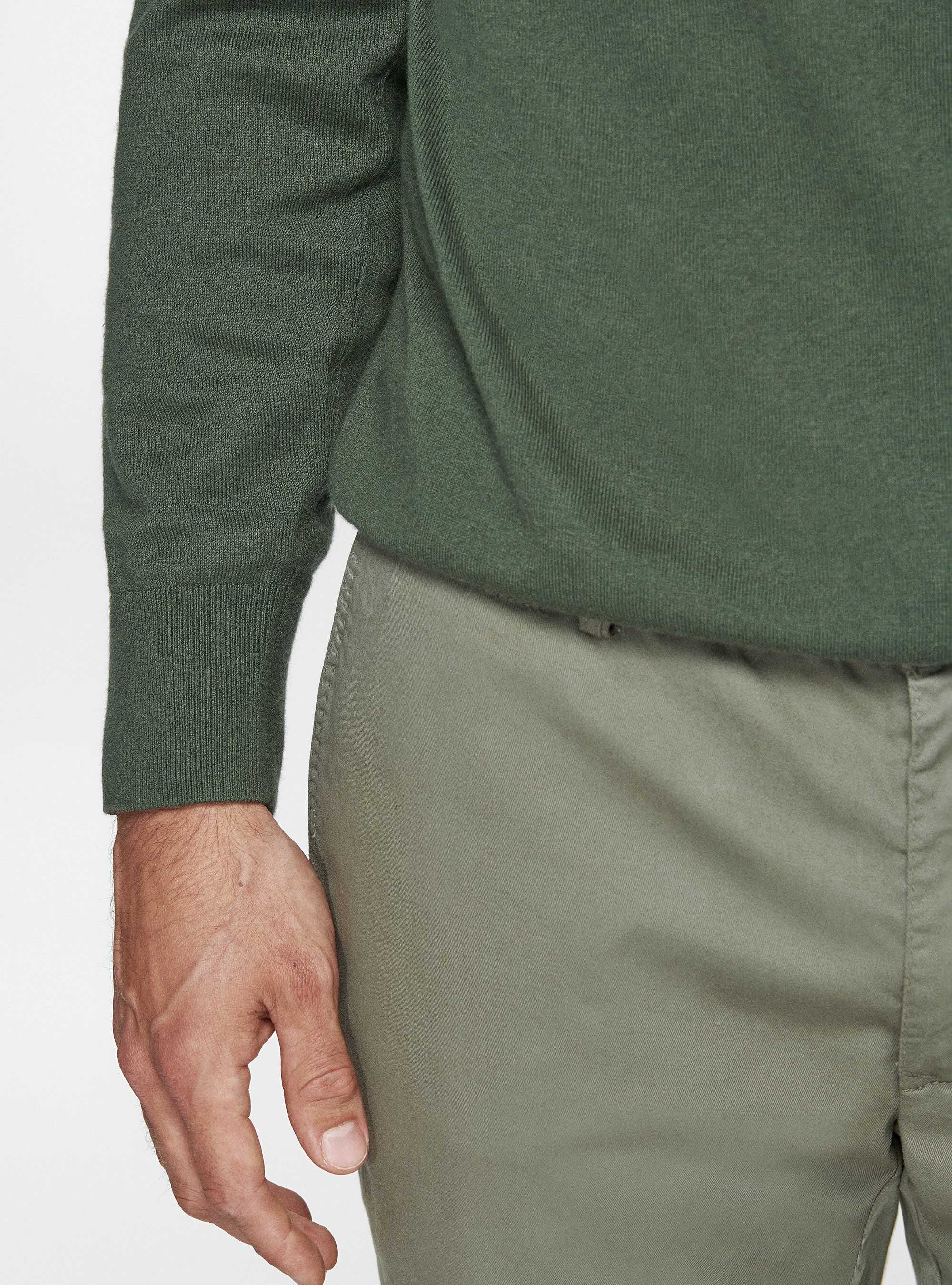 Dolcevita in cotone seta e cashmere, MILITARE 0609C