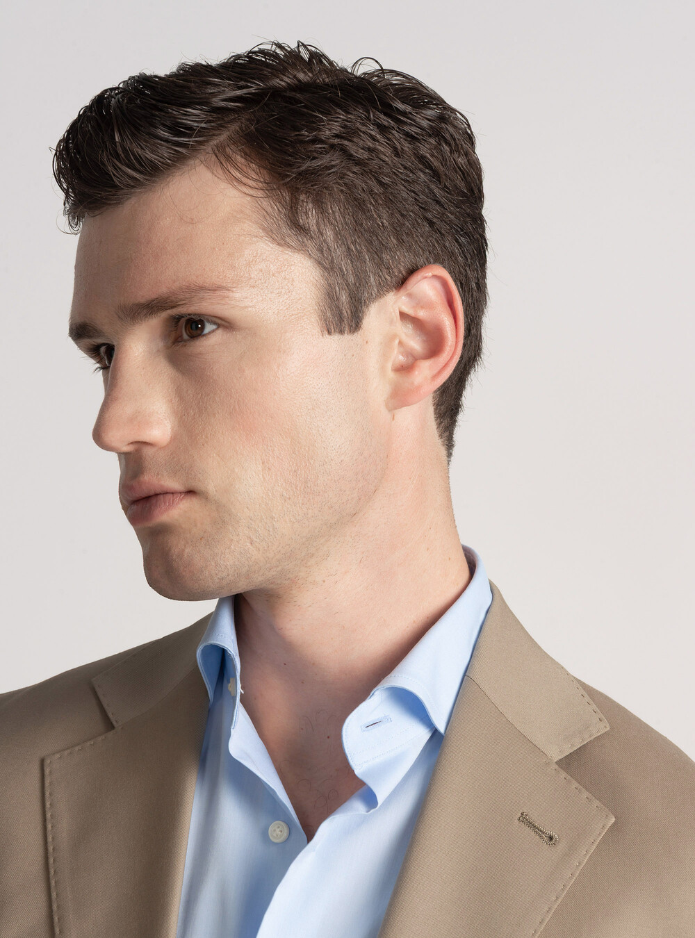 Giacca per abito slim fit, FANGO