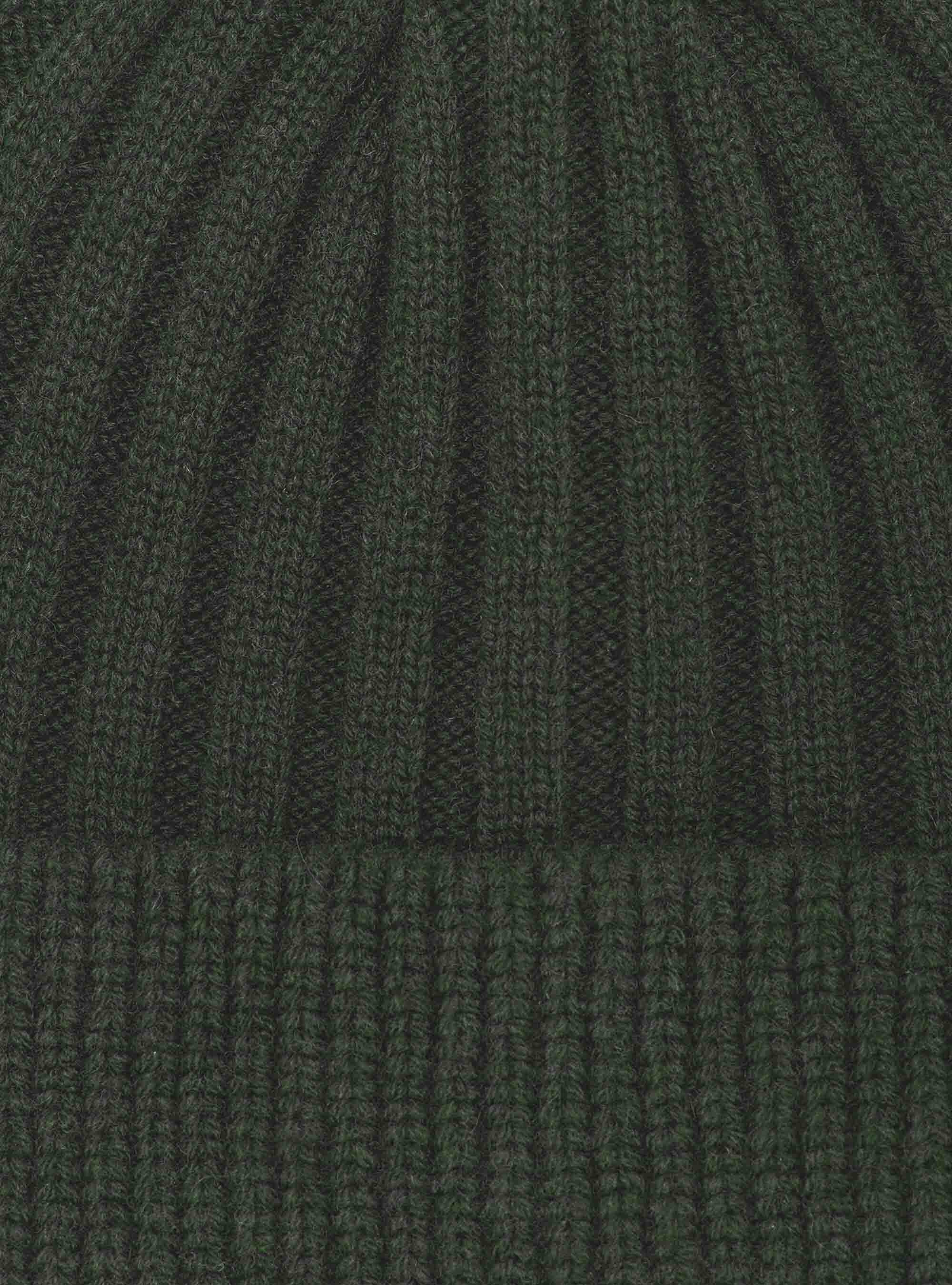 English rib cashmere blend beanie, MILITARE 0609C