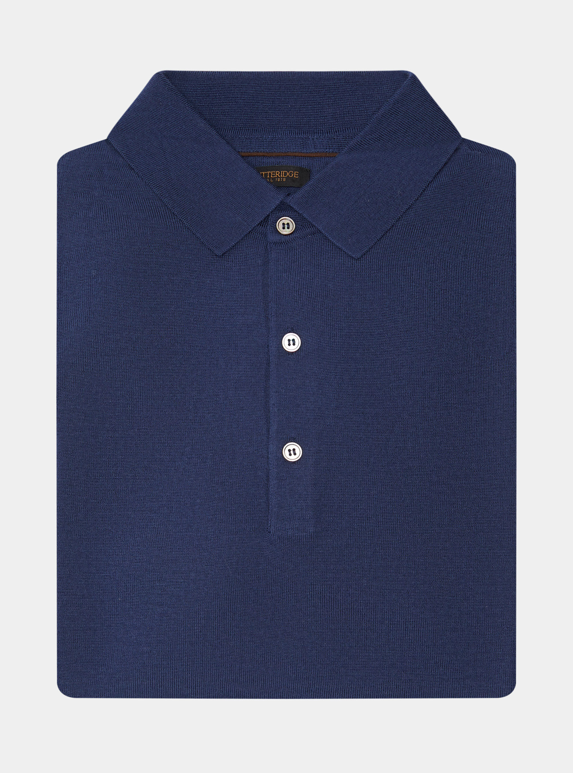 Polo en pure laine m&eacute;rinos extra-fine, ENCRE