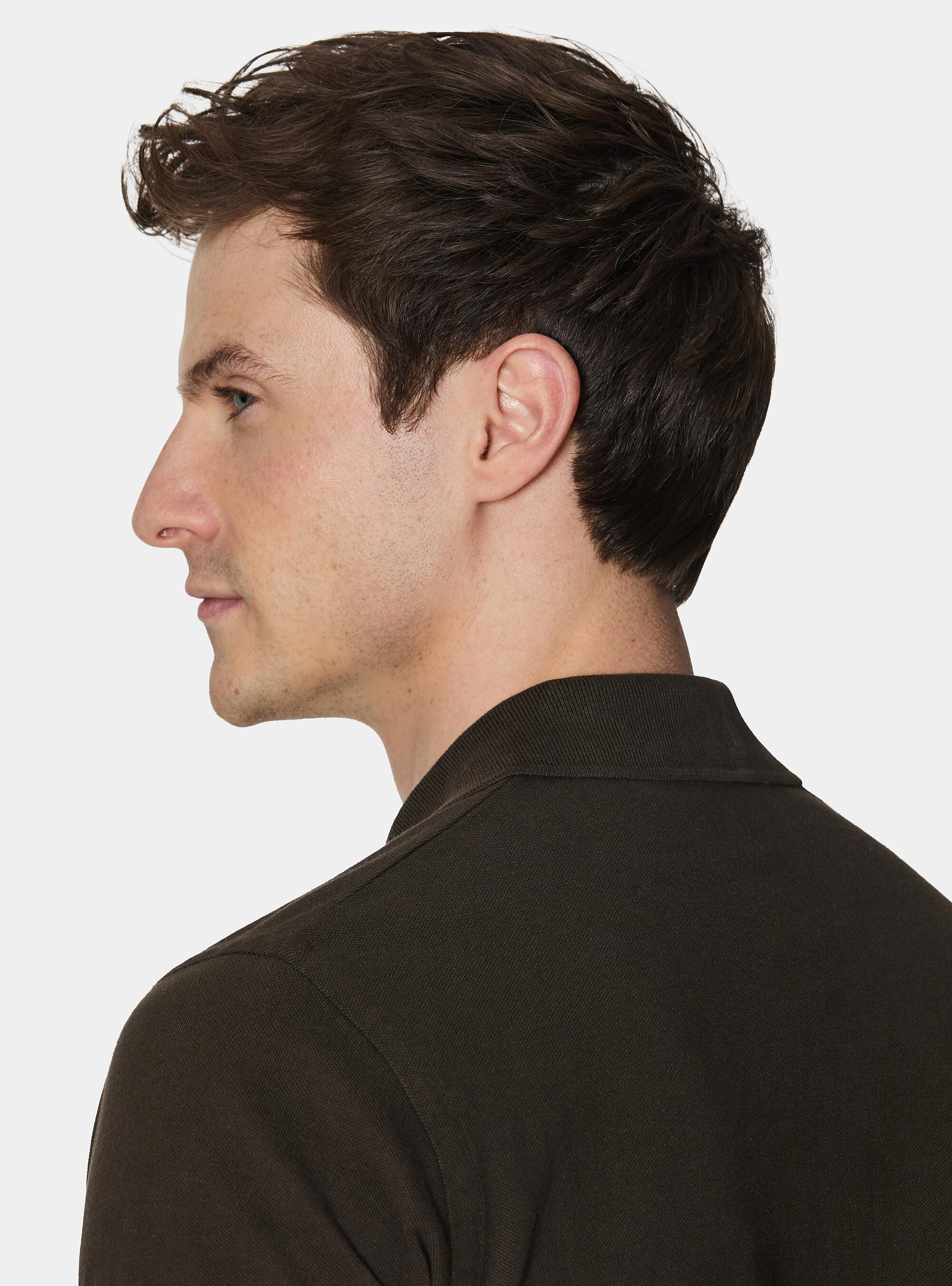 Classic piqu&eacute; polo shirt, BROWN
