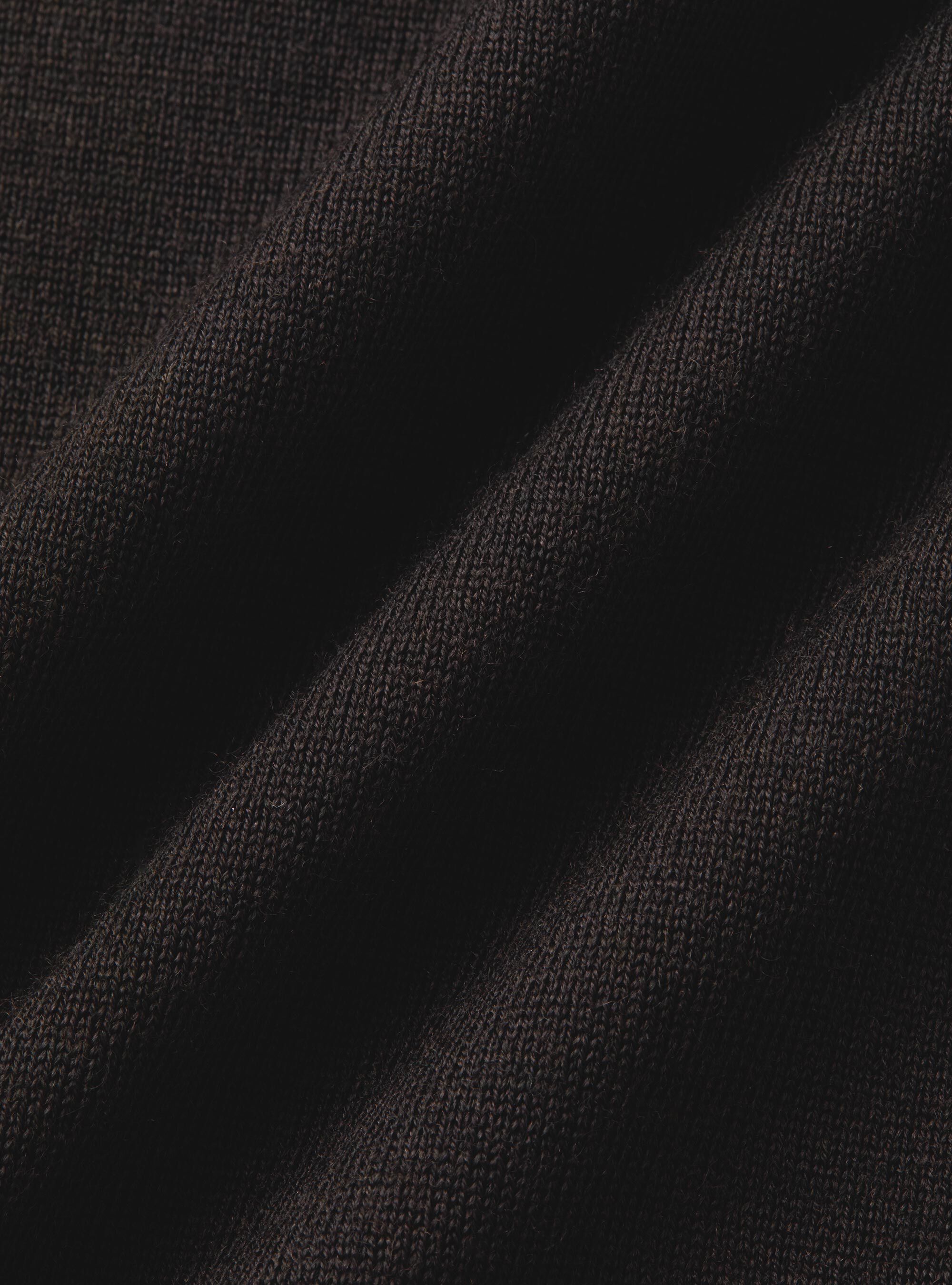Dolcevita in pura lana merino extrafine, MARRONE