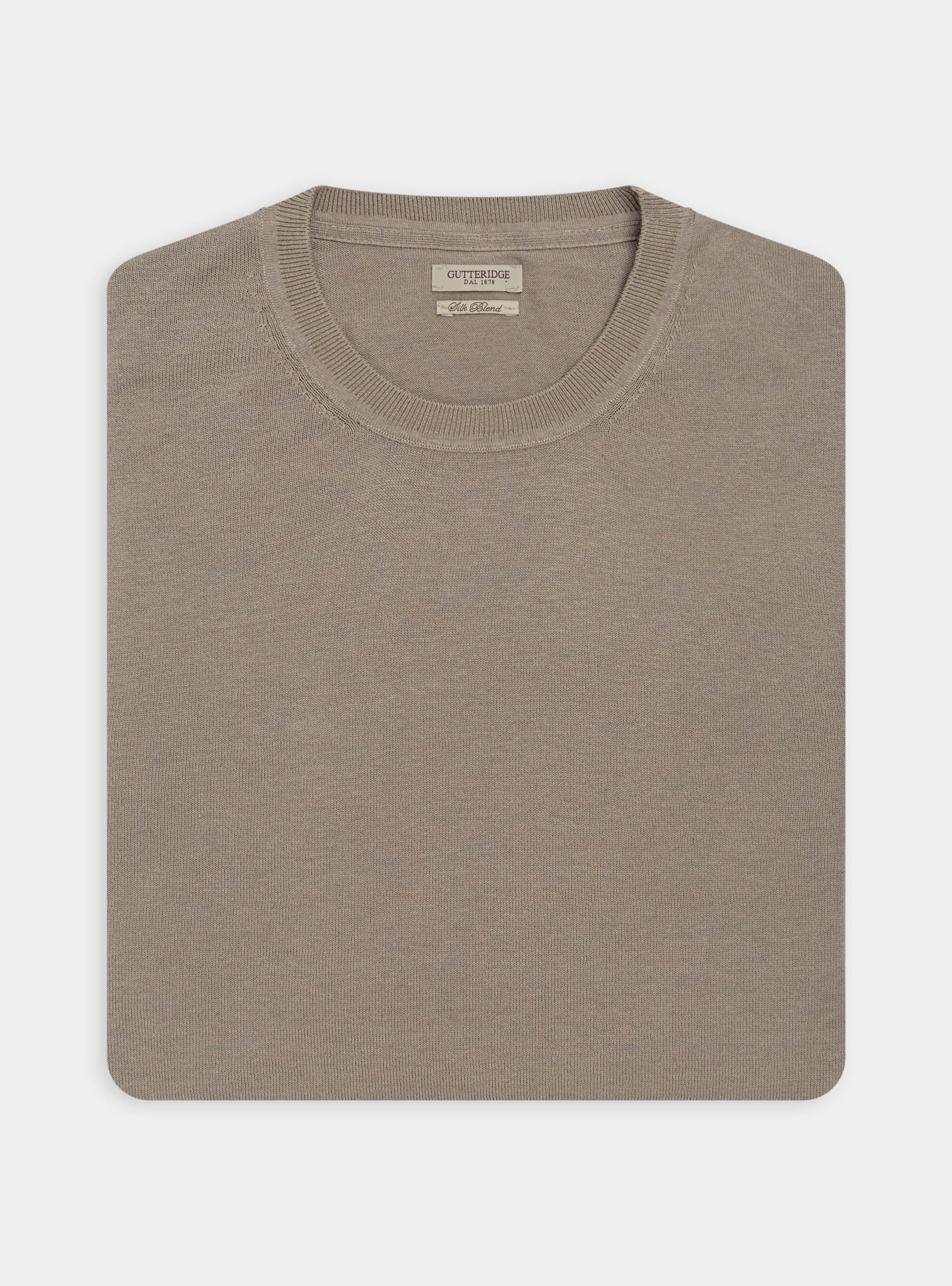 marka CREWNECK COTTON×SILK NEP YARN Shrunken Cotton-Silk Crew-Neck Sweater | Banana Republic