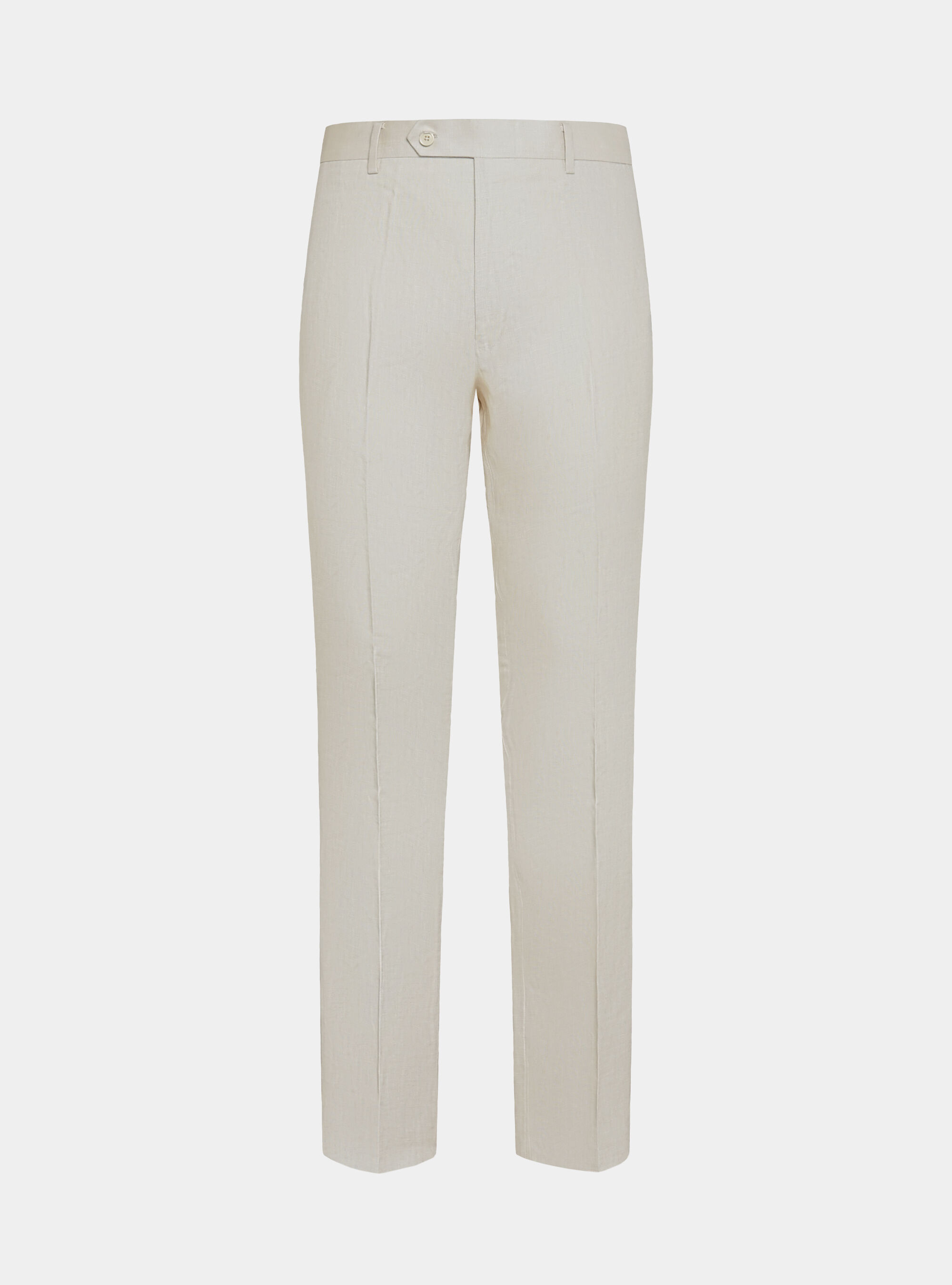 Pantaloni abito in puro lino, ECRU