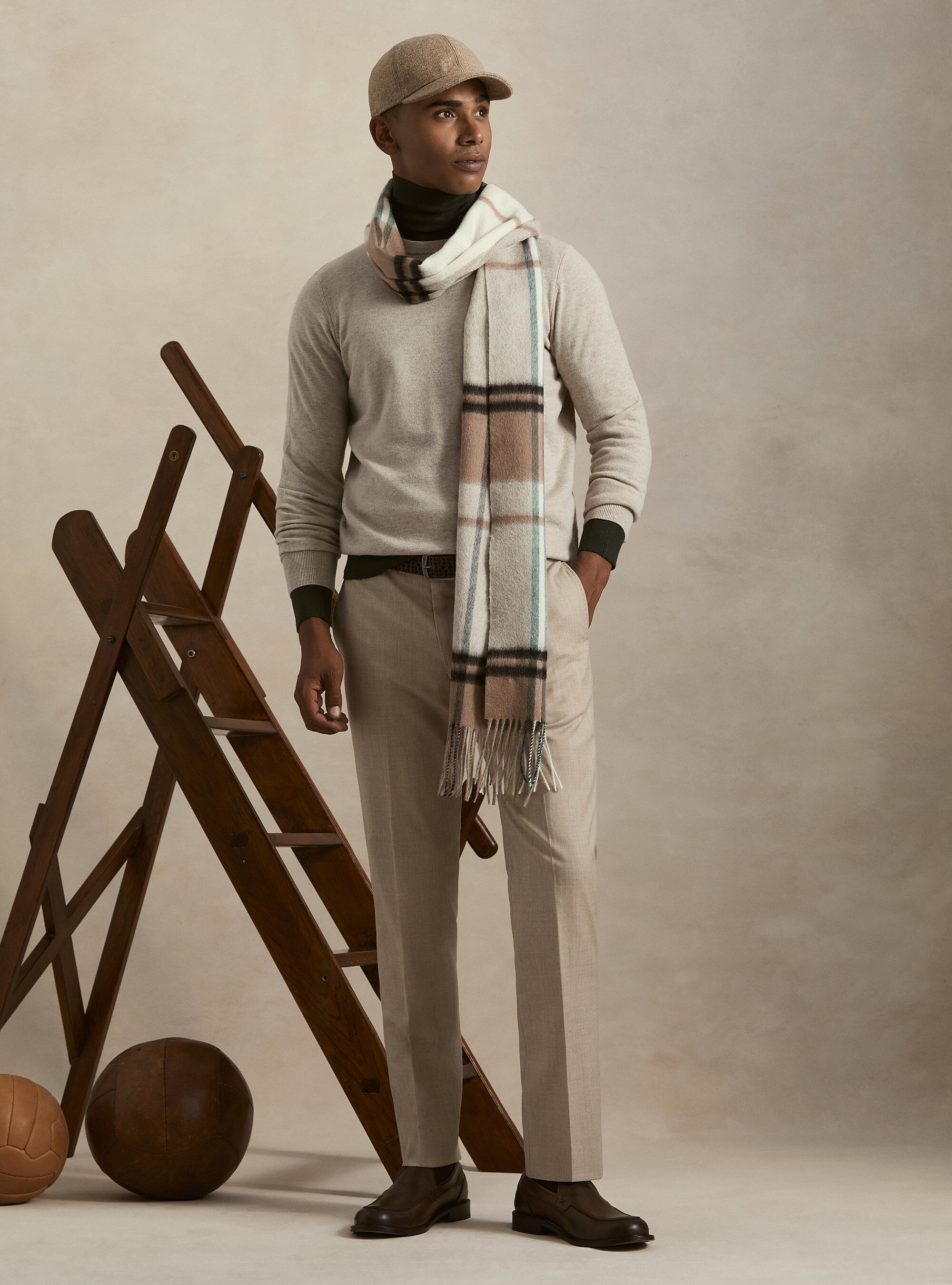 Girocollo in maglia in lana poliammide cashmere