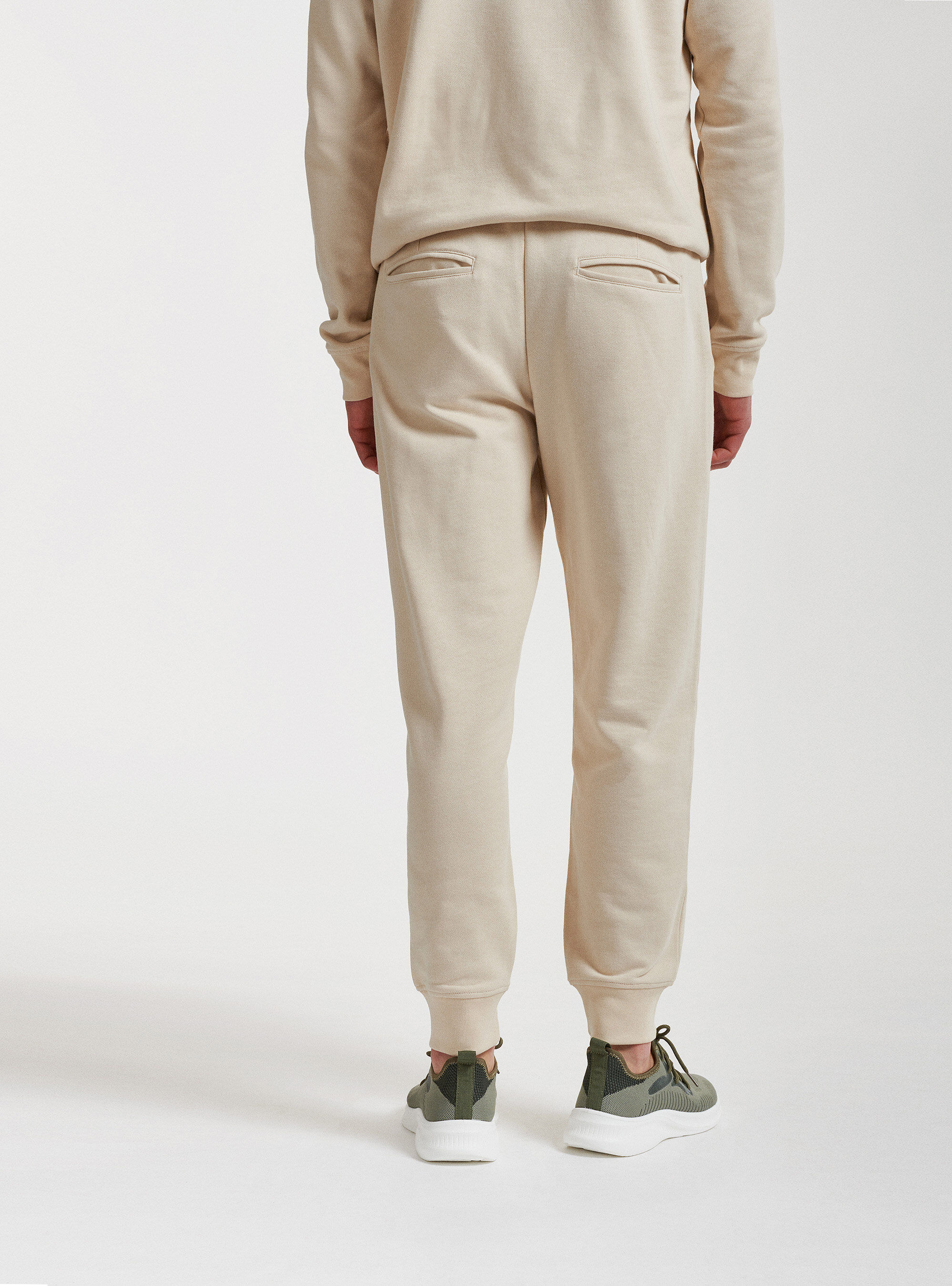 Khaki store pu joggers