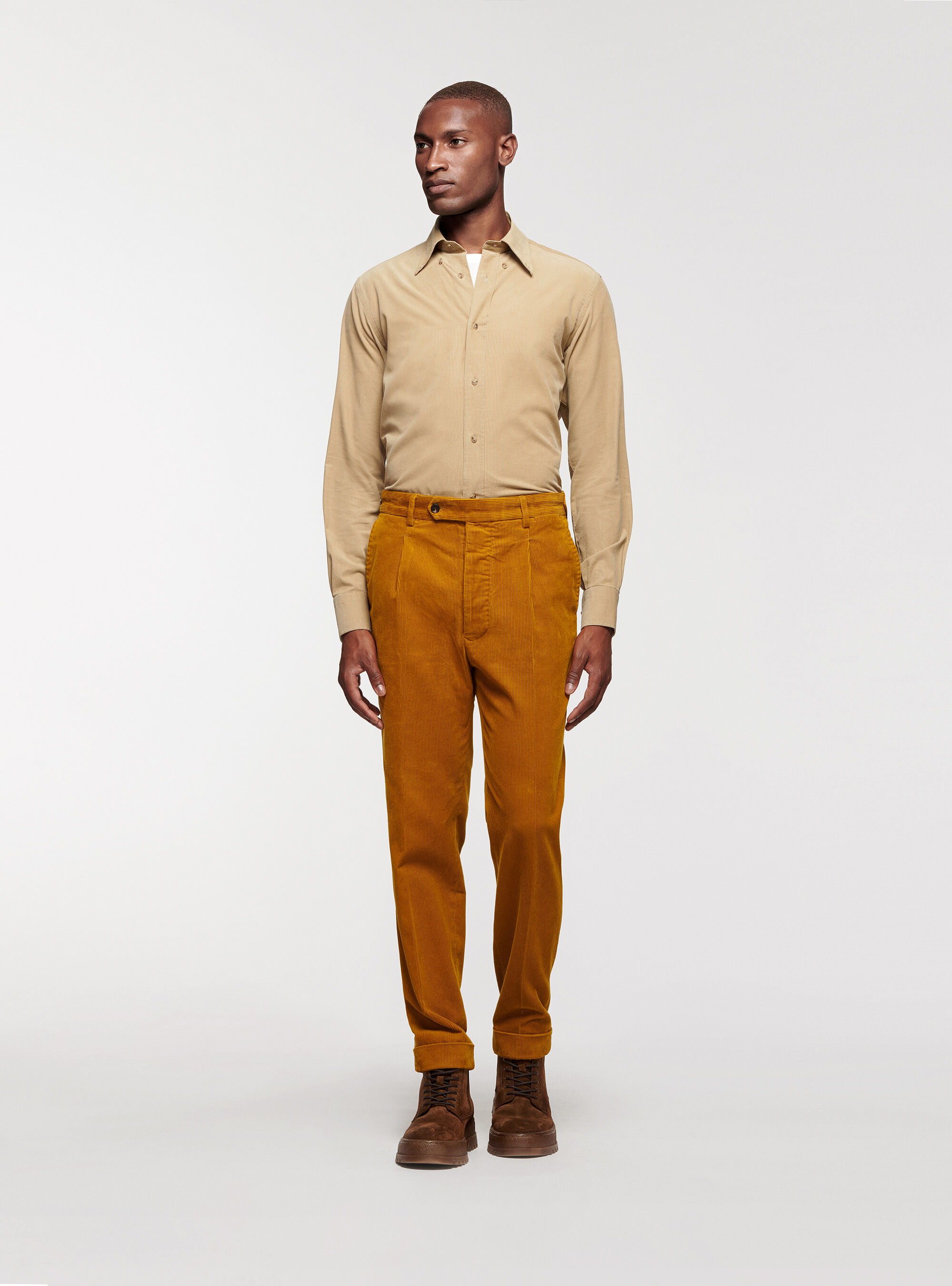 Men's trousers with pleats store
