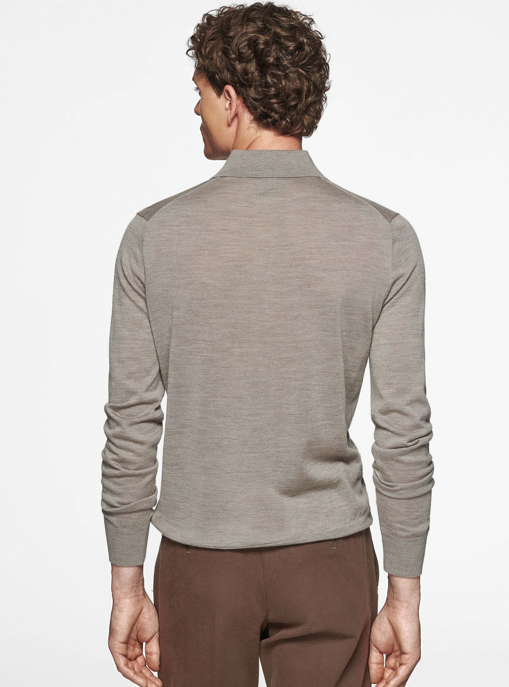 Poloshirt aus reiner extrafeiner Merinowolle, FANGO 0569C