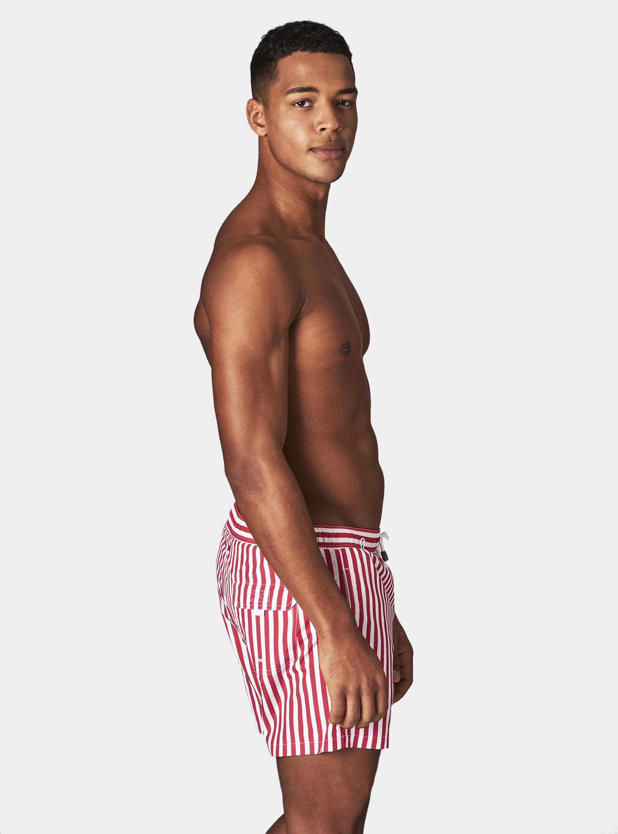 Costume a righe, ROSSO