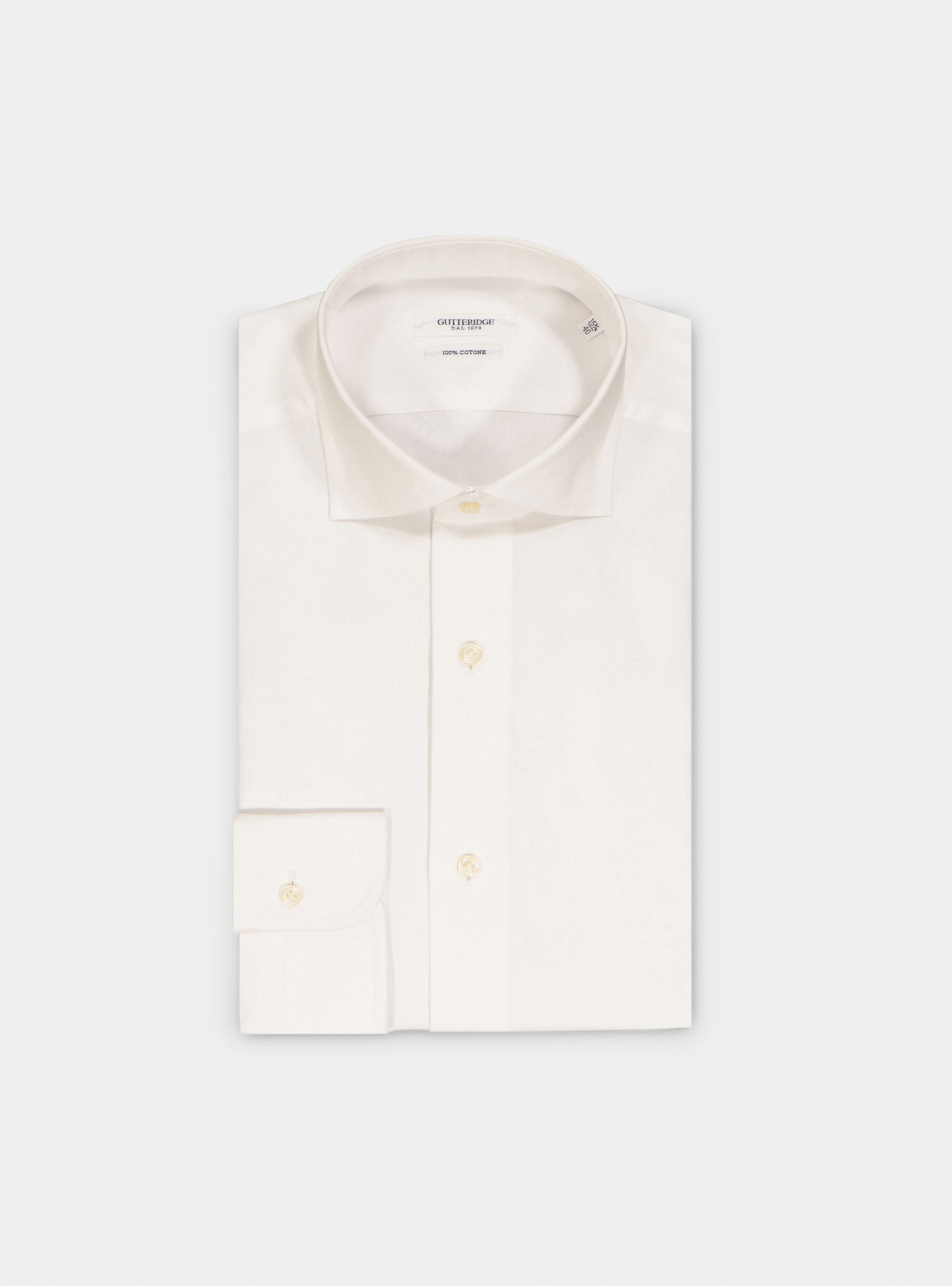 Camisa Oxford estructura elaborada, BLANCO