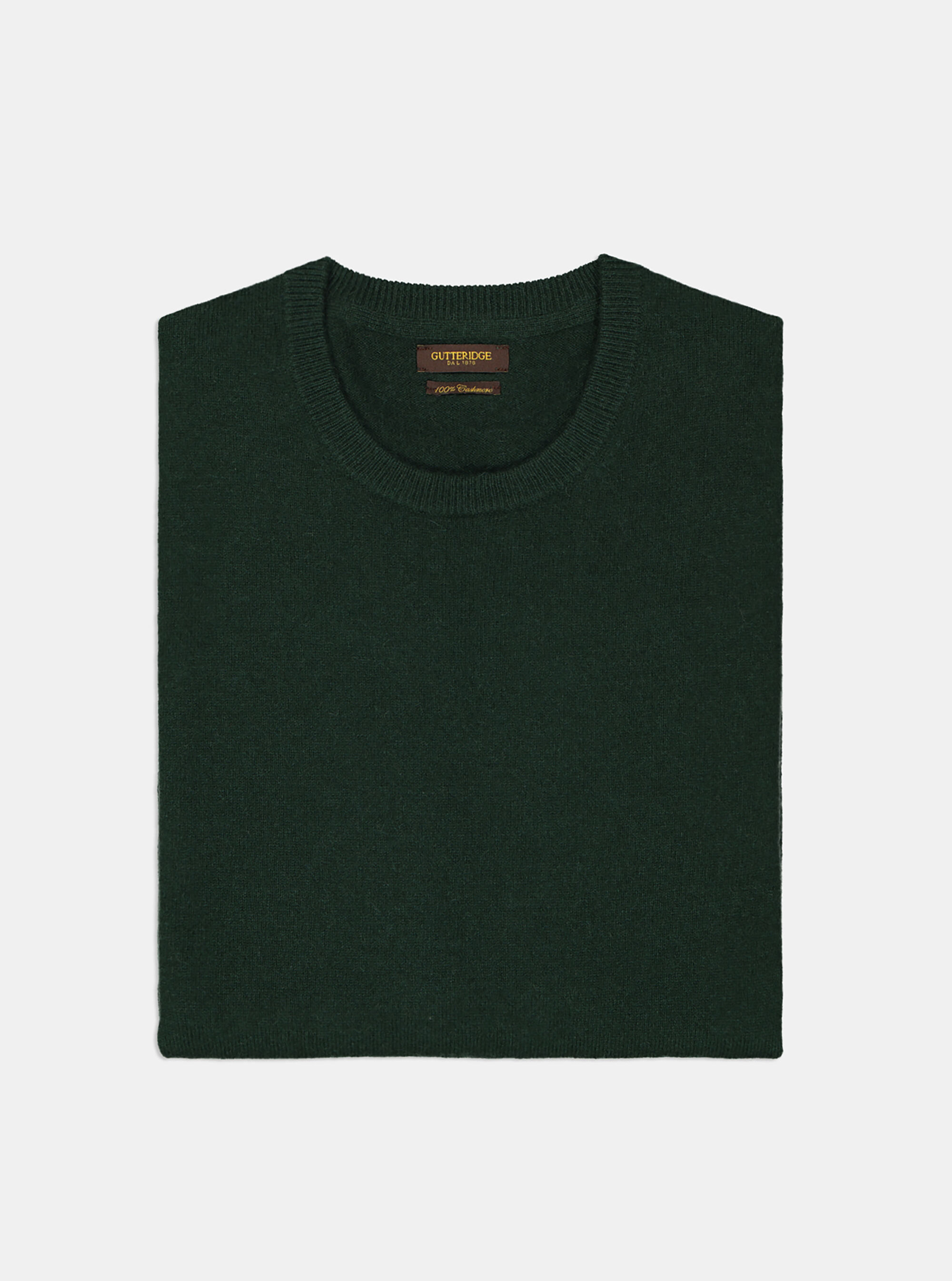 100% cashmere round neck sweater