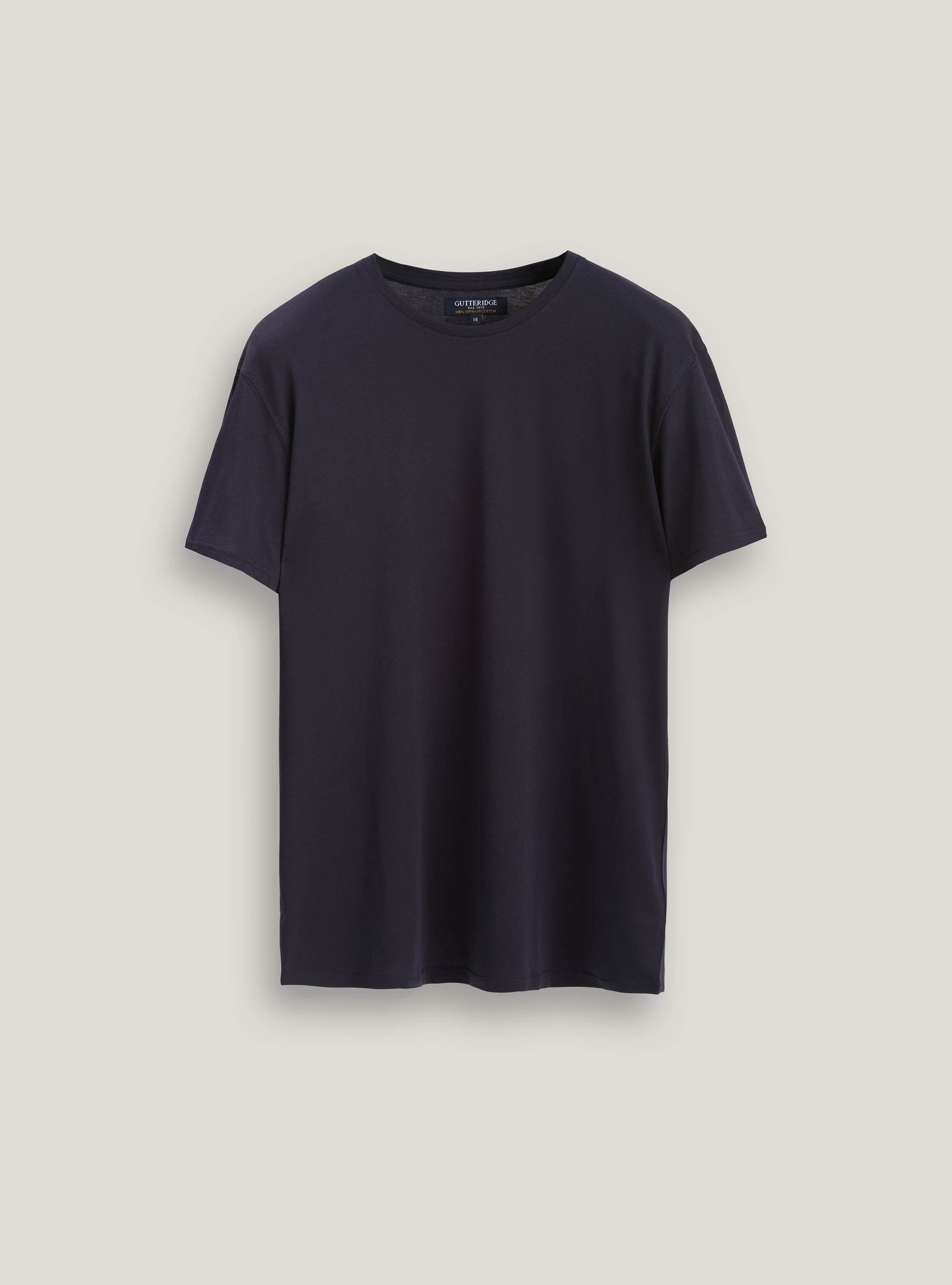 Supima cotton jersey t-shirt, NAVY BLUE