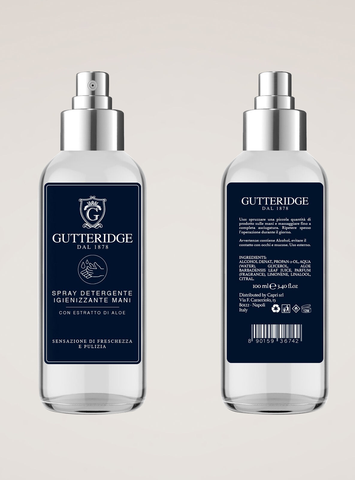Gutteridge spray sanitizer, UNIQUE